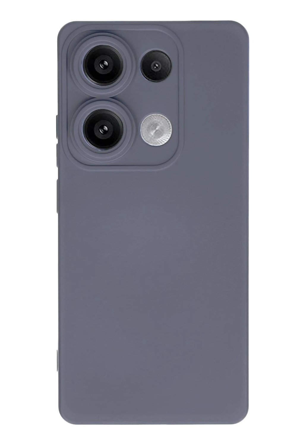 Mey İthalat®   Redmi Note 13 Pro 4G Kılıf Nano içi Kadife Silikon - Gri