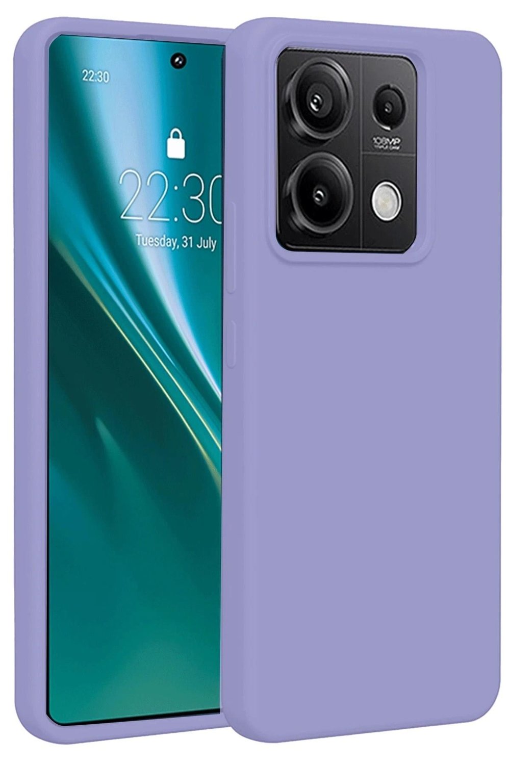 Mey İthalat®   Redmi Note 13 Pro 4G Kılıf First Silikon - Lila