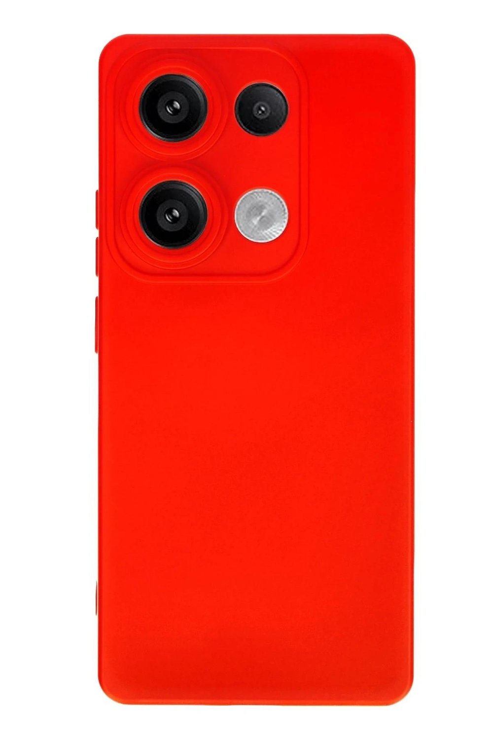 Mey İthalat®   Redmi Note 13 Pro 4G Kılıf Nano içi Kadife Silikon - Kırmızı