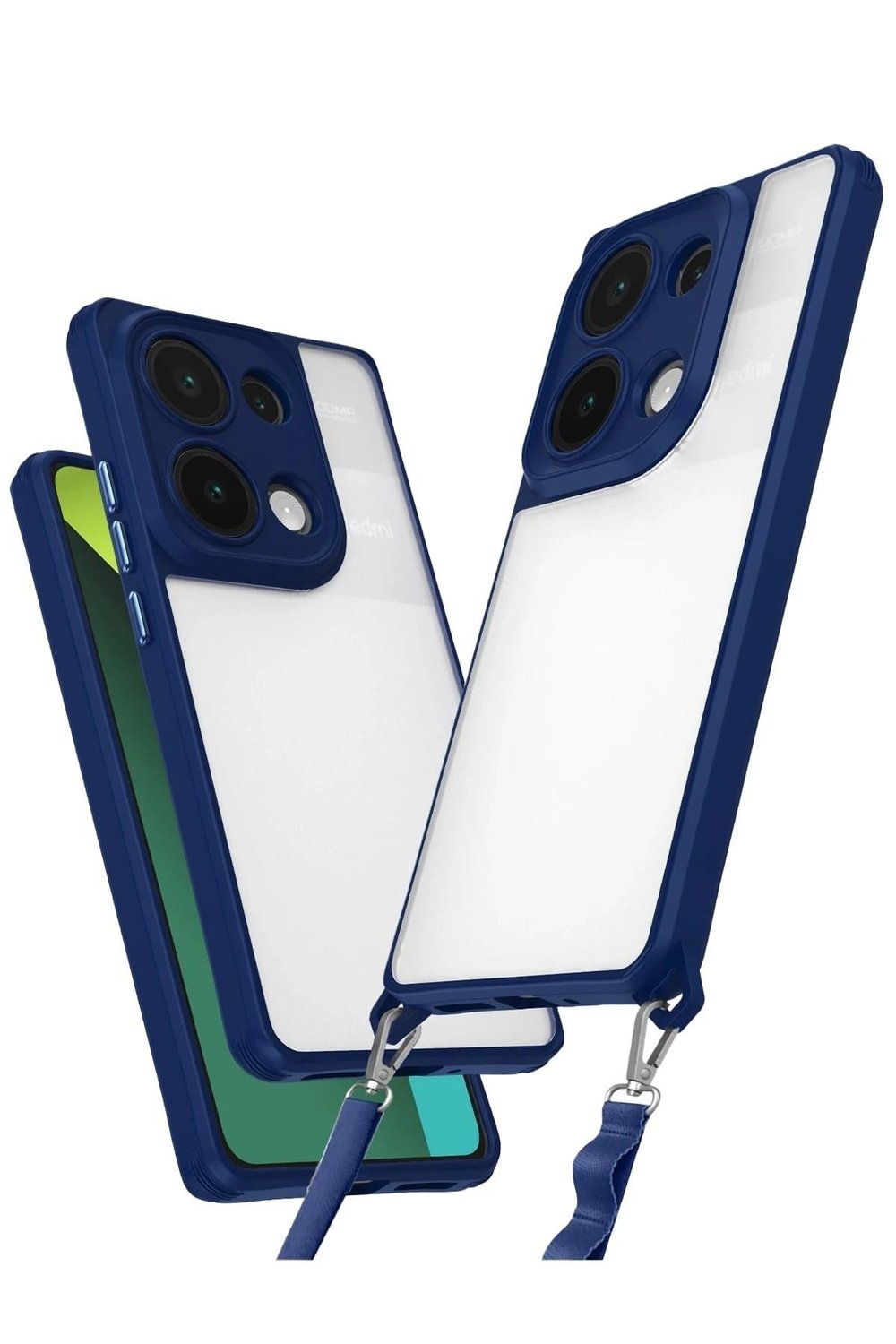 Mey İthalat®   Redmi Note 13 Pro 4G Kılıf Penta Silikon Kılıf - Lacivert