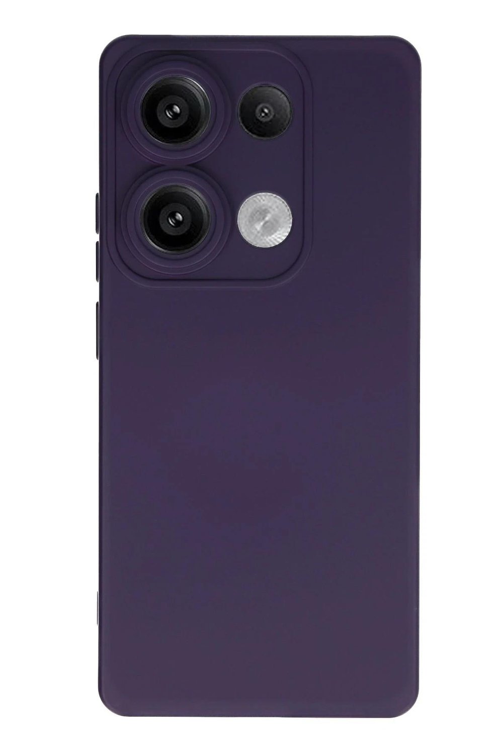 Mey İthalat®   Redmi Note 13 Pro 4G Kılıf Nano içi Kadife Silikon - Mor
