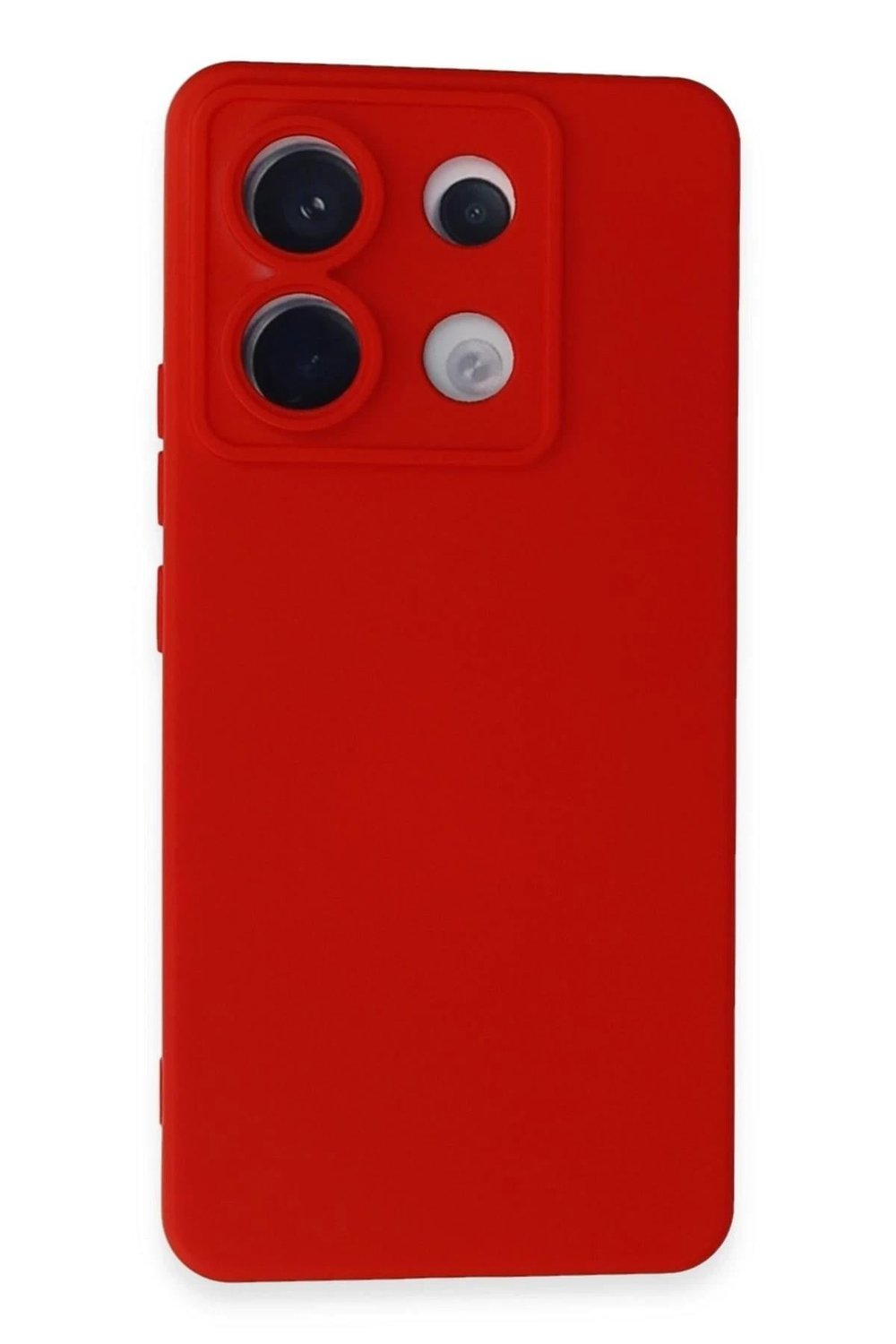 Mey İthalat®   Redmi Note 13 Pro 5G Kılıf Nano içi Kadife Silikon - Kırmızı