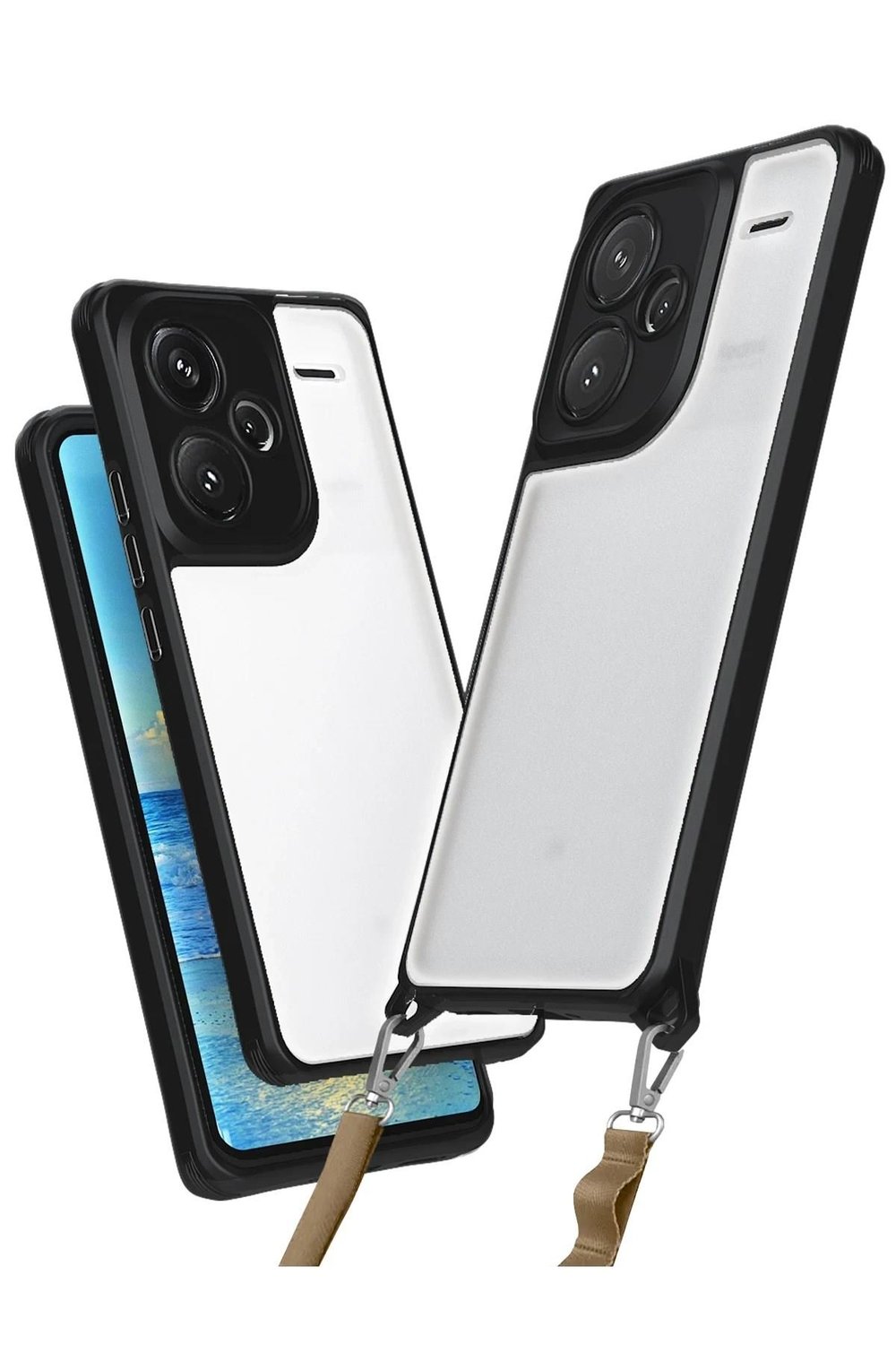 Mey İthalat®   Redmi Note 13 Pro Plus Kılıf Penta Silikon Kılıf - Siyah