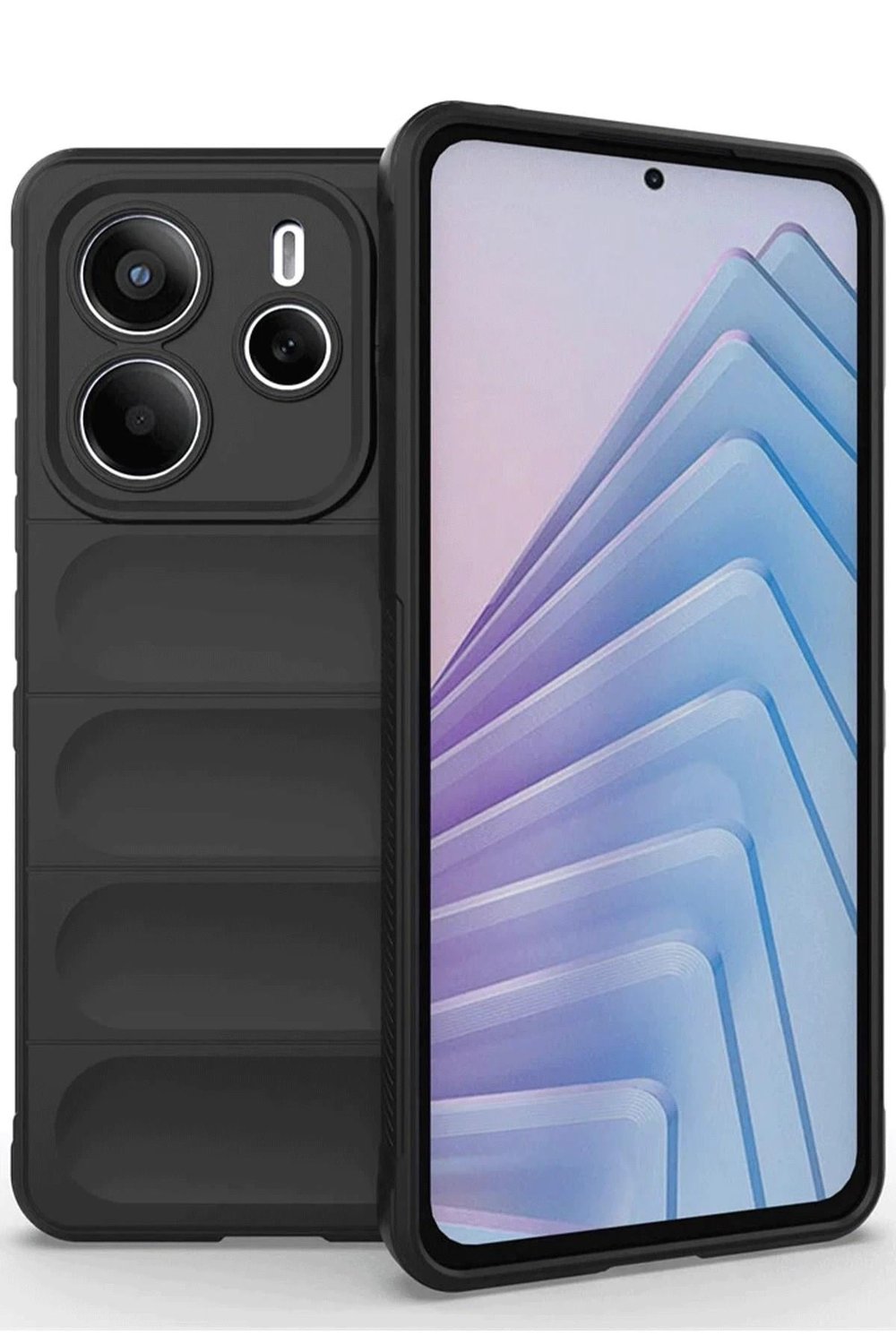 Mey İthalat®   Redmi Note 14 4G Kılıf Optimum Silikon - Siyah
