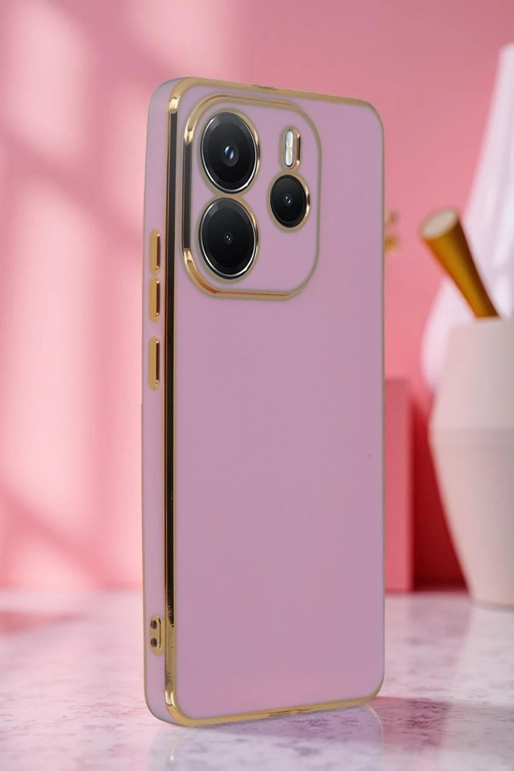 Mey İthalat®   Redmi Note 14 4G Kılıf Volet Silikon - Beyaz
