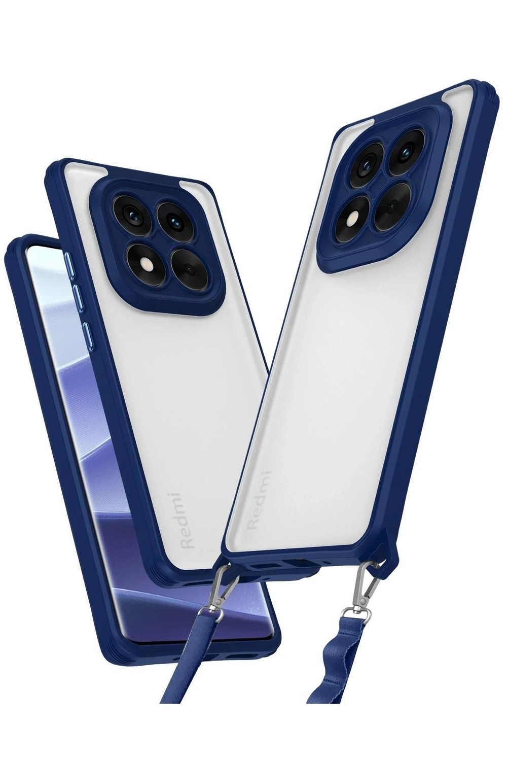 Mey İthalat®   Redmi Note 14 Pro 4G Kılıf Penta Silikon Kılıf - Lacivert