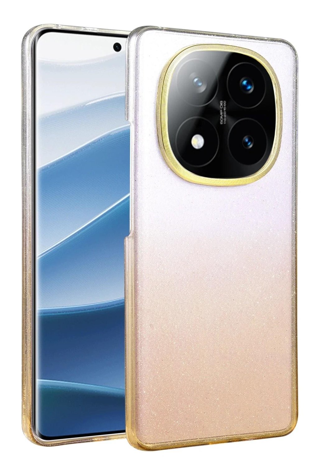 Mey İthalat®   Redmi Note 14 Pro 5G Glossy Kapak - Çöl Titanyum