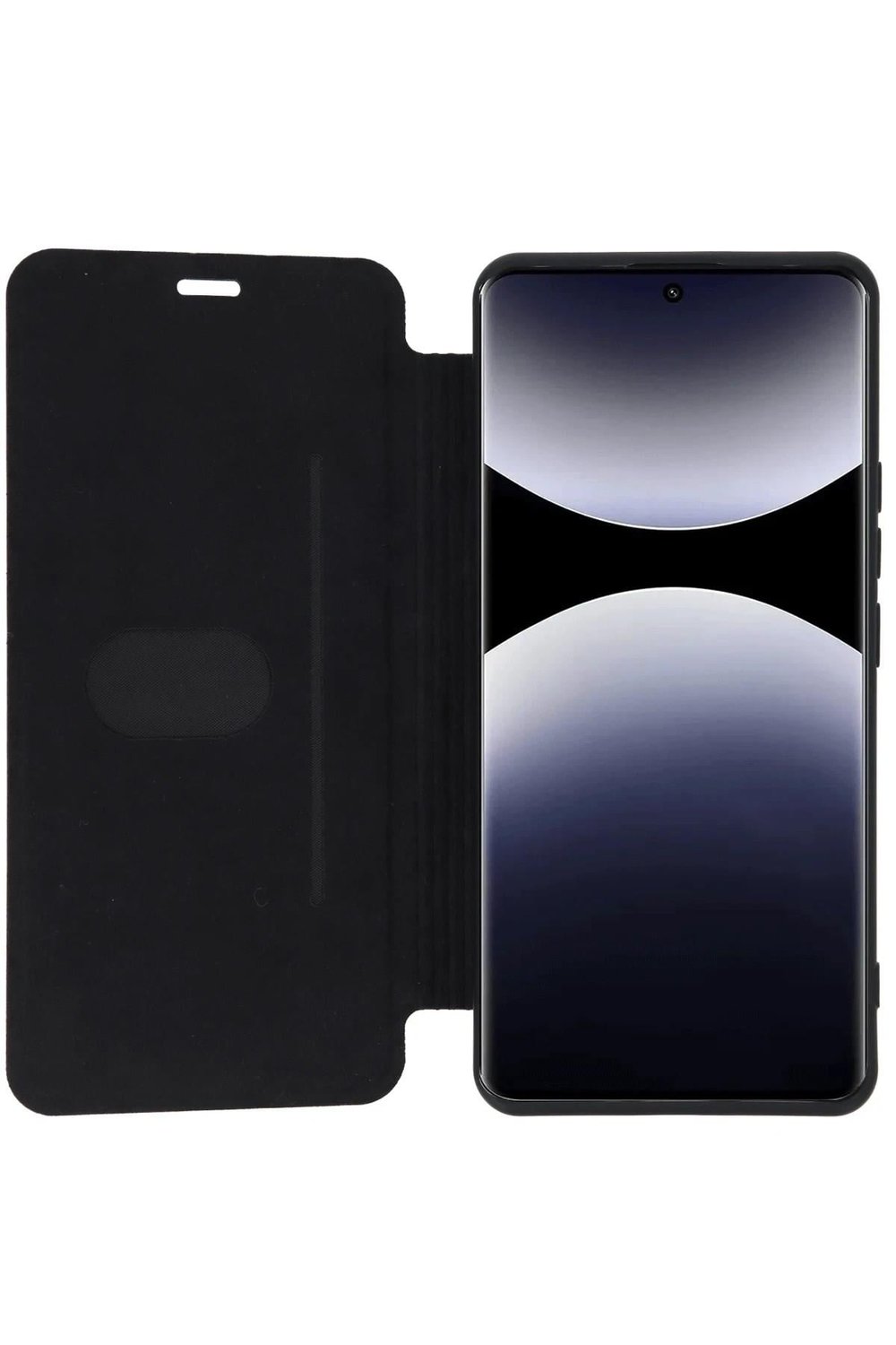 Mey İthalat®   Redmi Note 14 Pro 5G Kılıf Flip Cover - Kırmızı