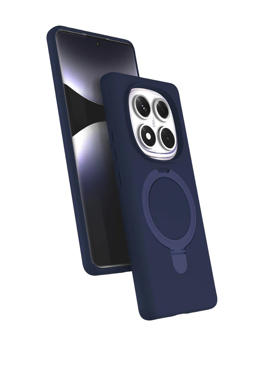 Mey İthalat®   Redmi Note 14 Pro 5G Regal Magsafe Standlı Kapak - Lacivert