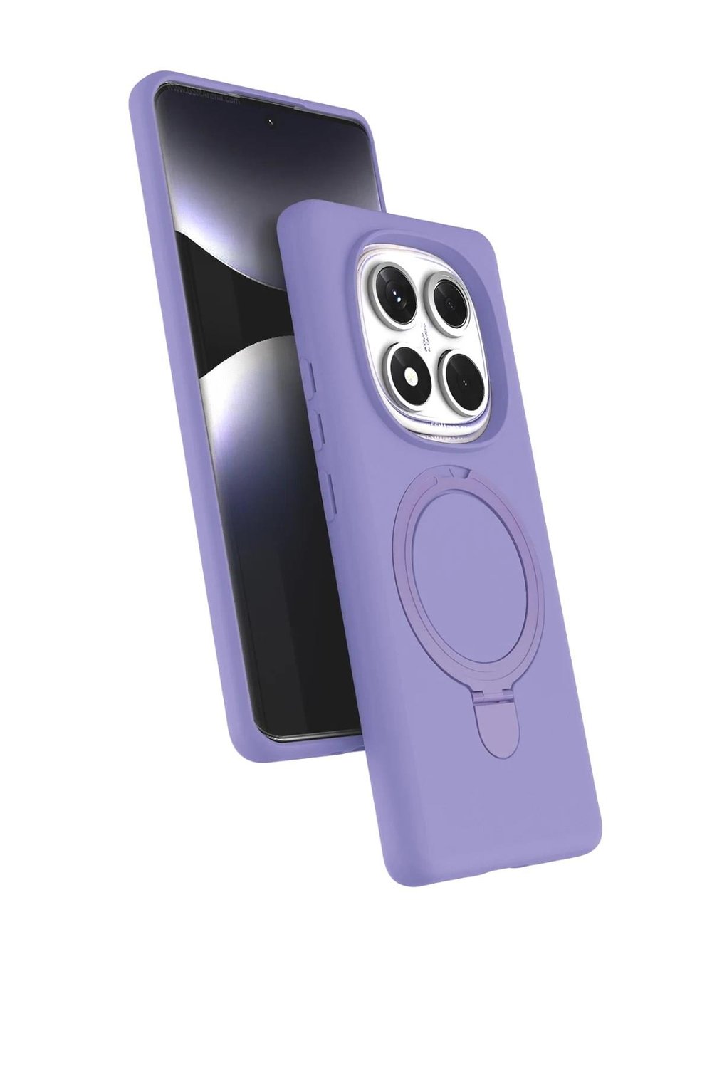 Mey İthalat®   Redmi Note 14 Pro 5G Regal Magsafe Standlı Kapak - Lila