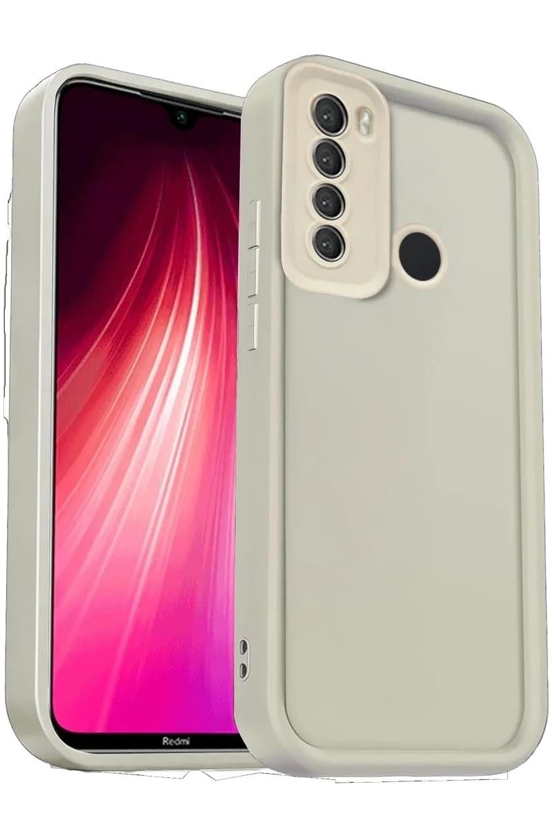 Mey İthalat®   Redmi Note 8 Kılıf Viera Silikon - Krem
