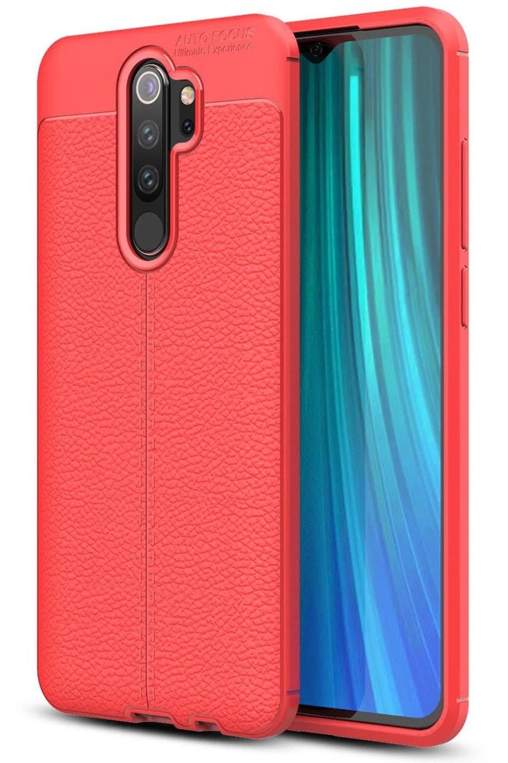 Mey İthalat®   Redmi Note 8 Pro Kılıf Auto Focus Kapak - Kırmızı
