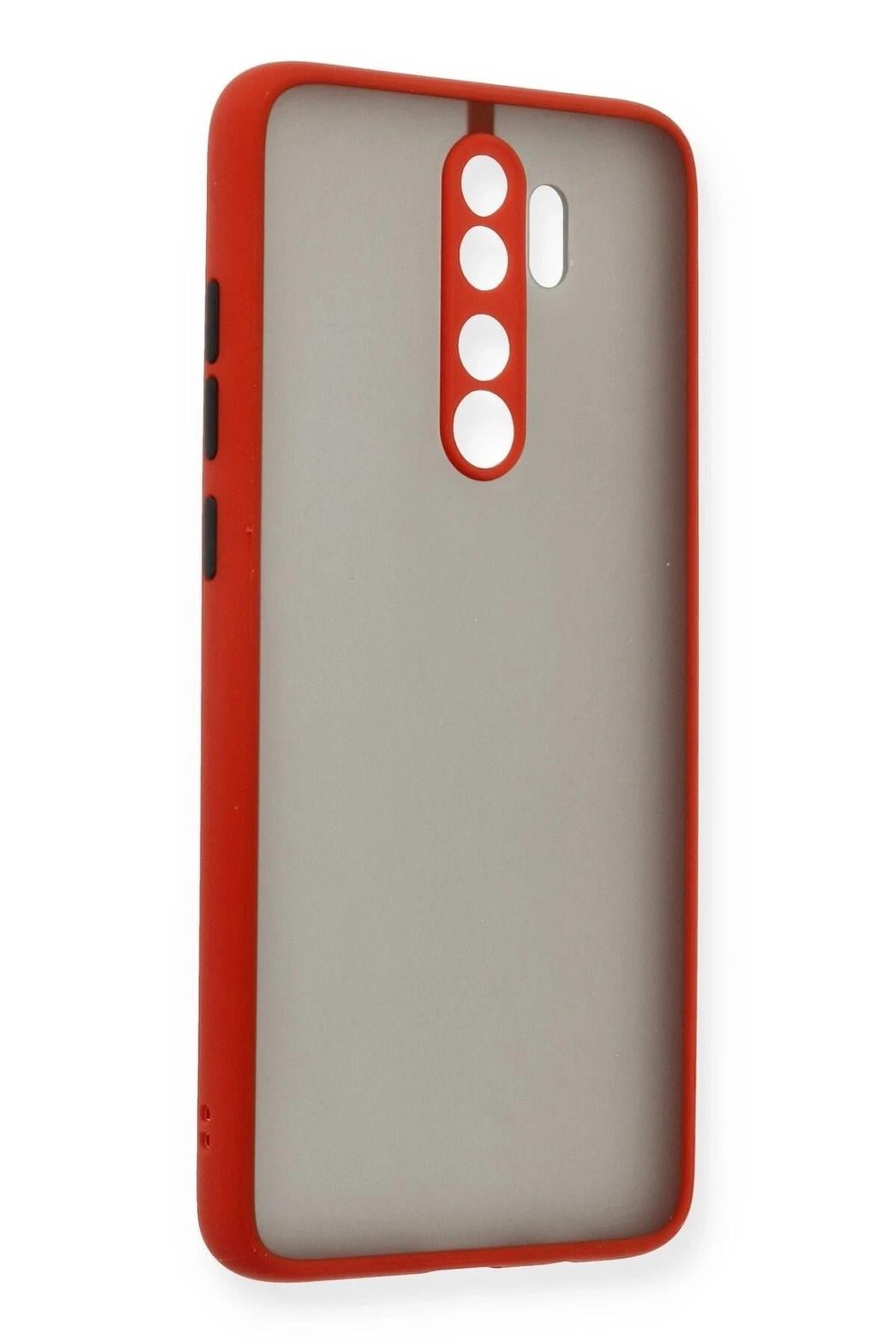 Mey İthalat®   Redmi Note 8 Pro Kılıf Montreal Silikon Kapak - Kırmızı