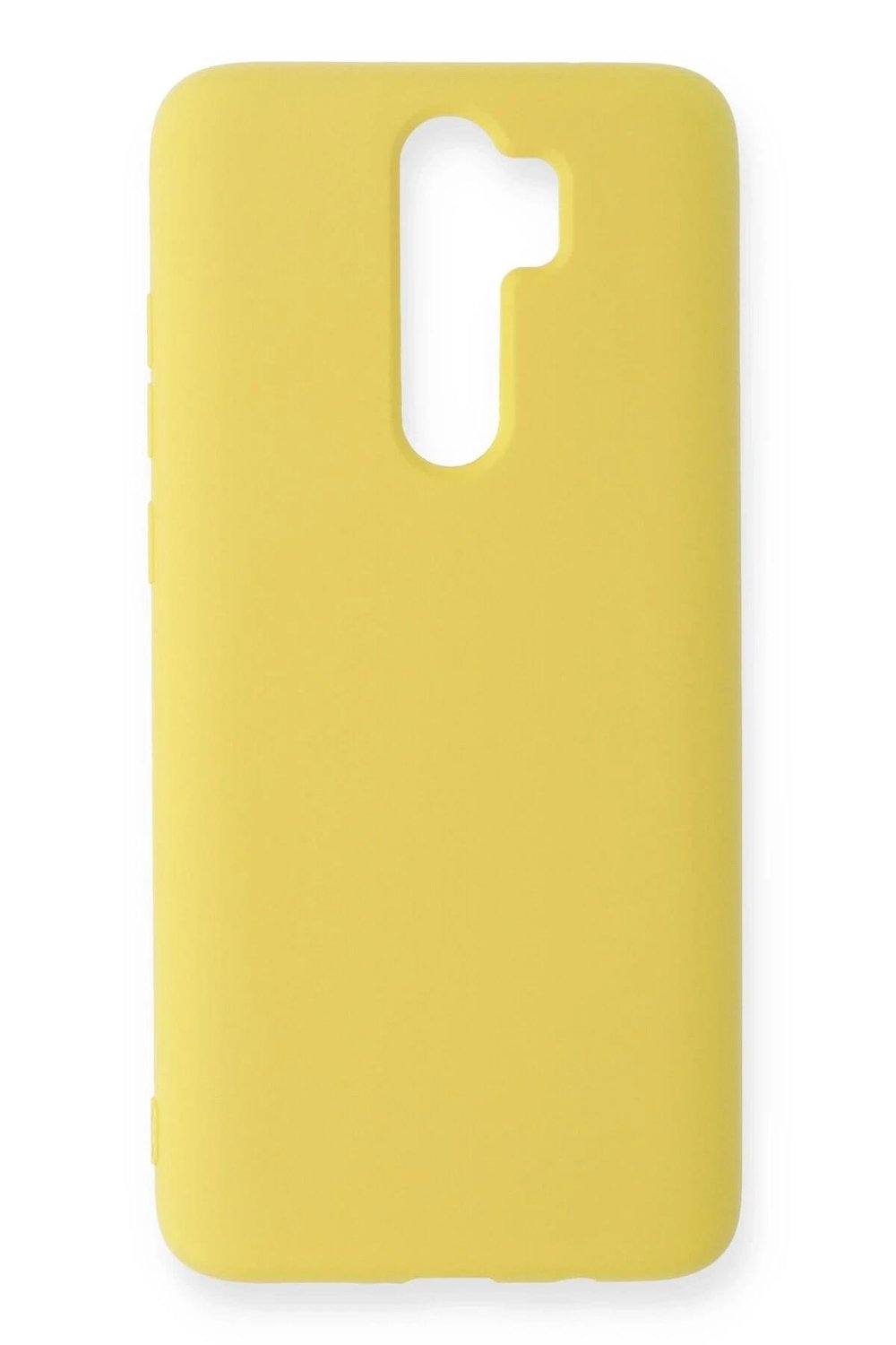 Mey İthalat®   Redmi Note 8 Pro Kılıf Nano içi Kadife Silikon - Sarı