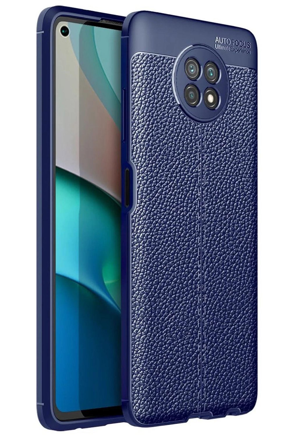 Mey İthalat®   Redmi Note 9 5G Kılıf Auto Focus Kapak - Lacivert