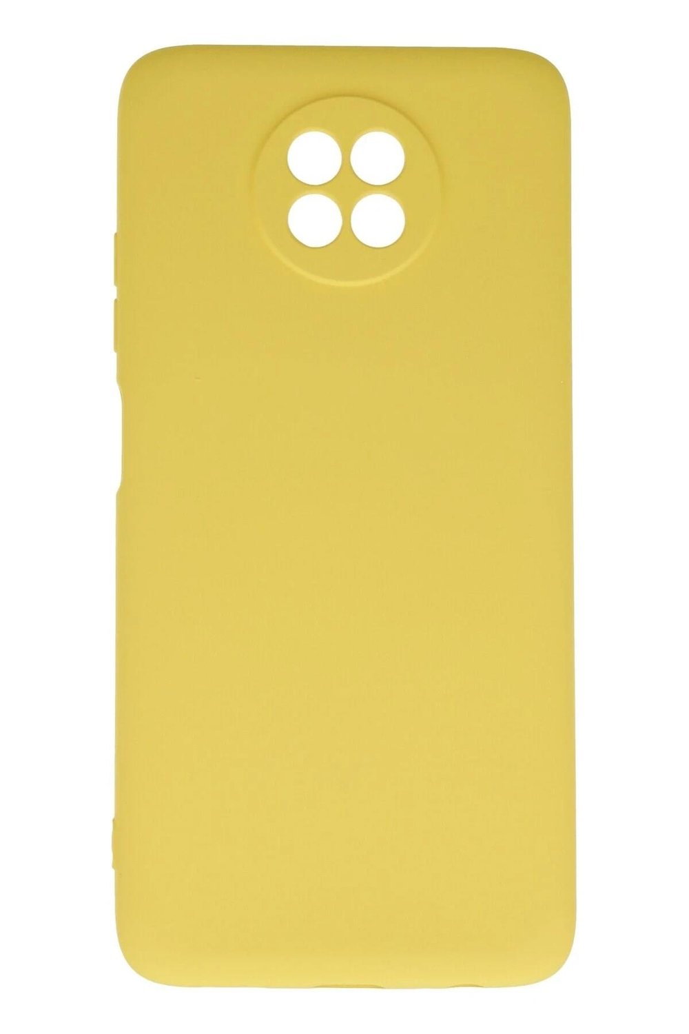 Mey İthalat®   Redmi Note 9 5G Kılıf Nano içi Kadife Silikon - Sarı