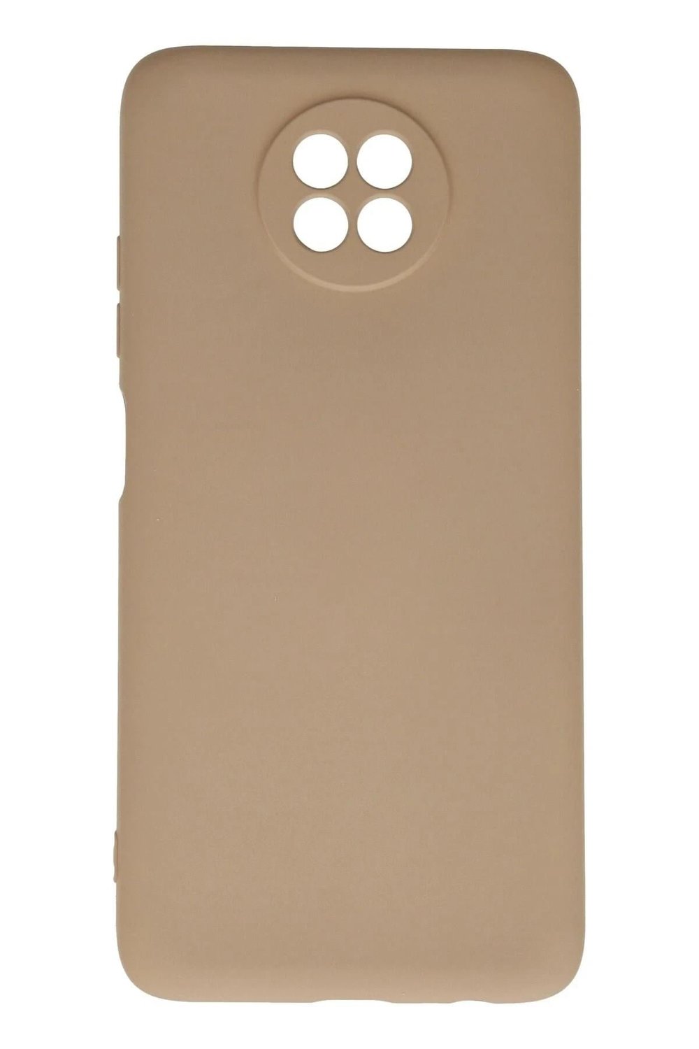 Mey İthalat®   Redmi Note 9 5G Kılıf Nano içi Kadife Silikon - Bej