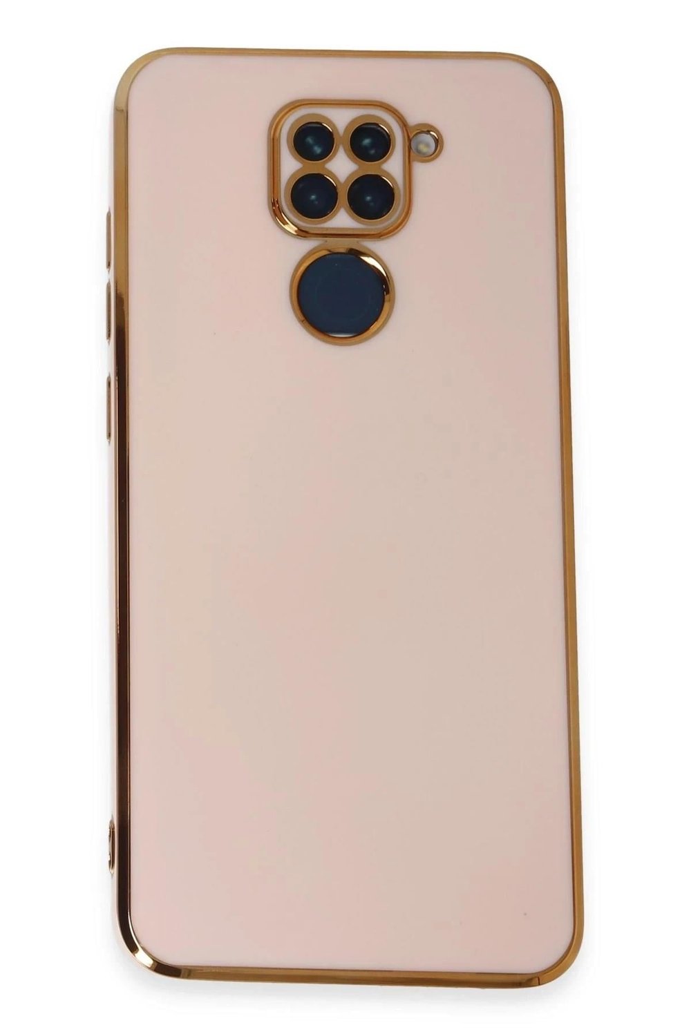 Mey İthalat®   Redmi Note 9 Kılıf Volet Silikon - Pembe