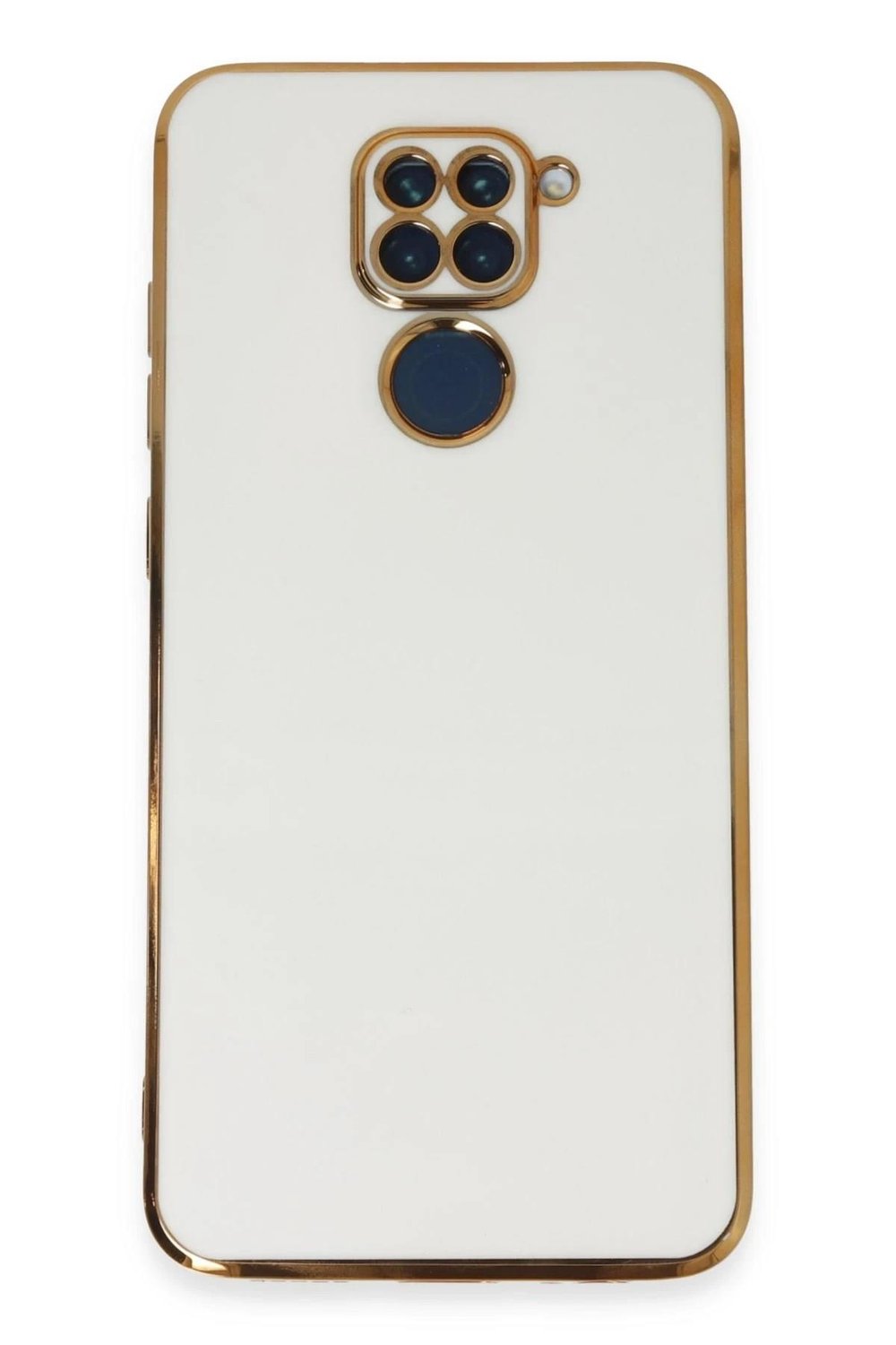 Mey İthalat®   Redmi Note 9 Kılıf Volet Silikon - Beyaz