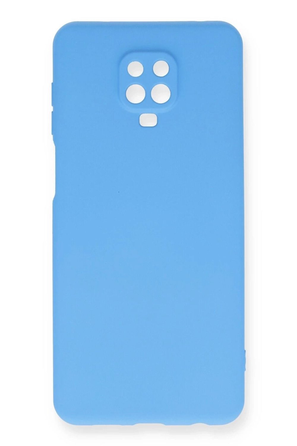 Mey İthalat®   Redmi Note 9 Pro Kılıf Nano içi Kadife Silikon - Mavi