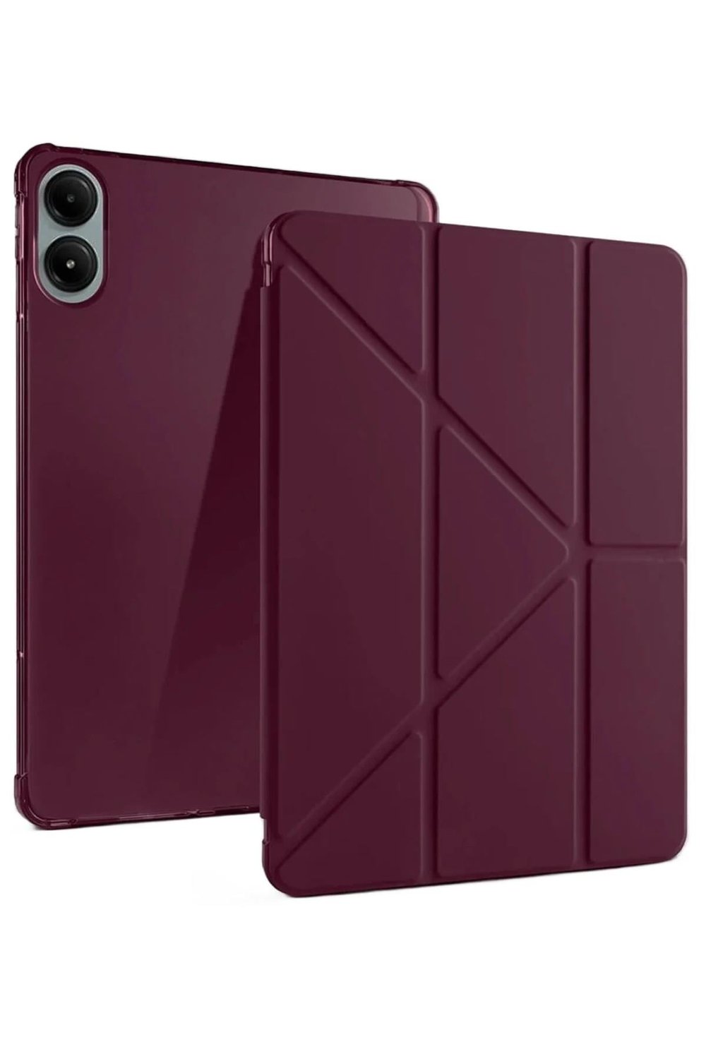 Mey İthalat®   Redmi Pad Pro 12.1 Kılıf Kalemlikli Mars Tablet Kılıfı - Mürdüm