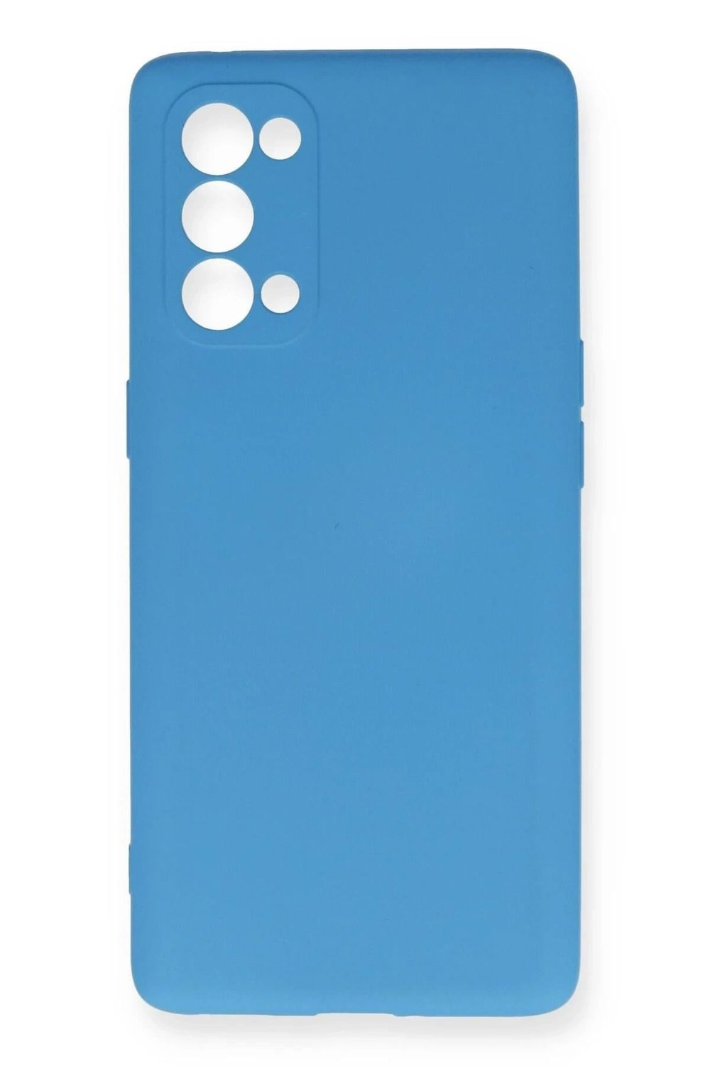 Mey İthalat®   Reno 5 Pro Kılıf Nano içi Kadife Silikon - Mavi