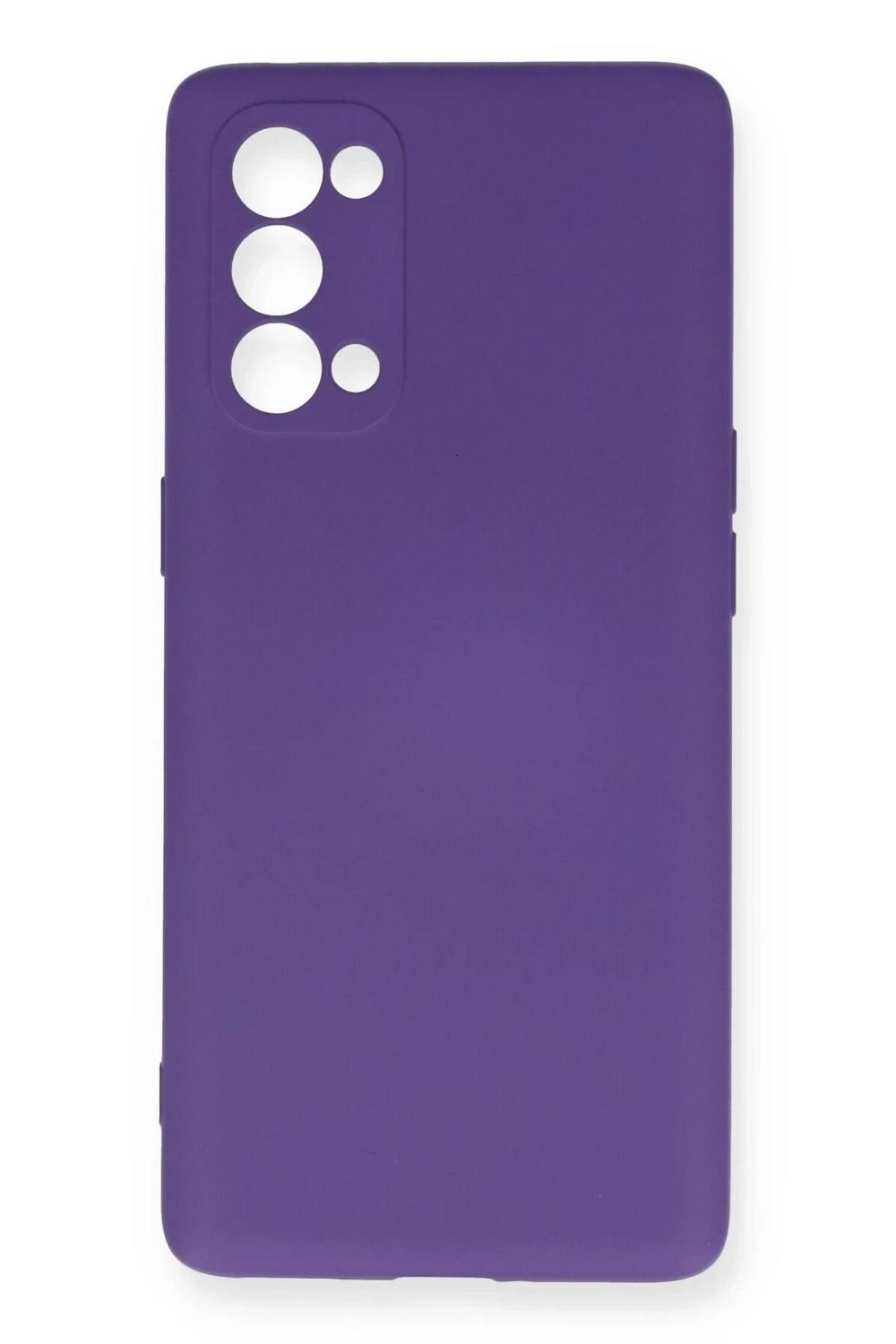 Mey İthalat®   Reno 5 Pro Kılıf Nano içi Kadife Silikon - Mor