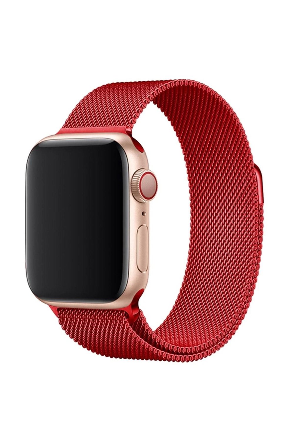 Mey İthalat®   Watch 38mm Metal Mıknatıslı Kordon - Kırmızı