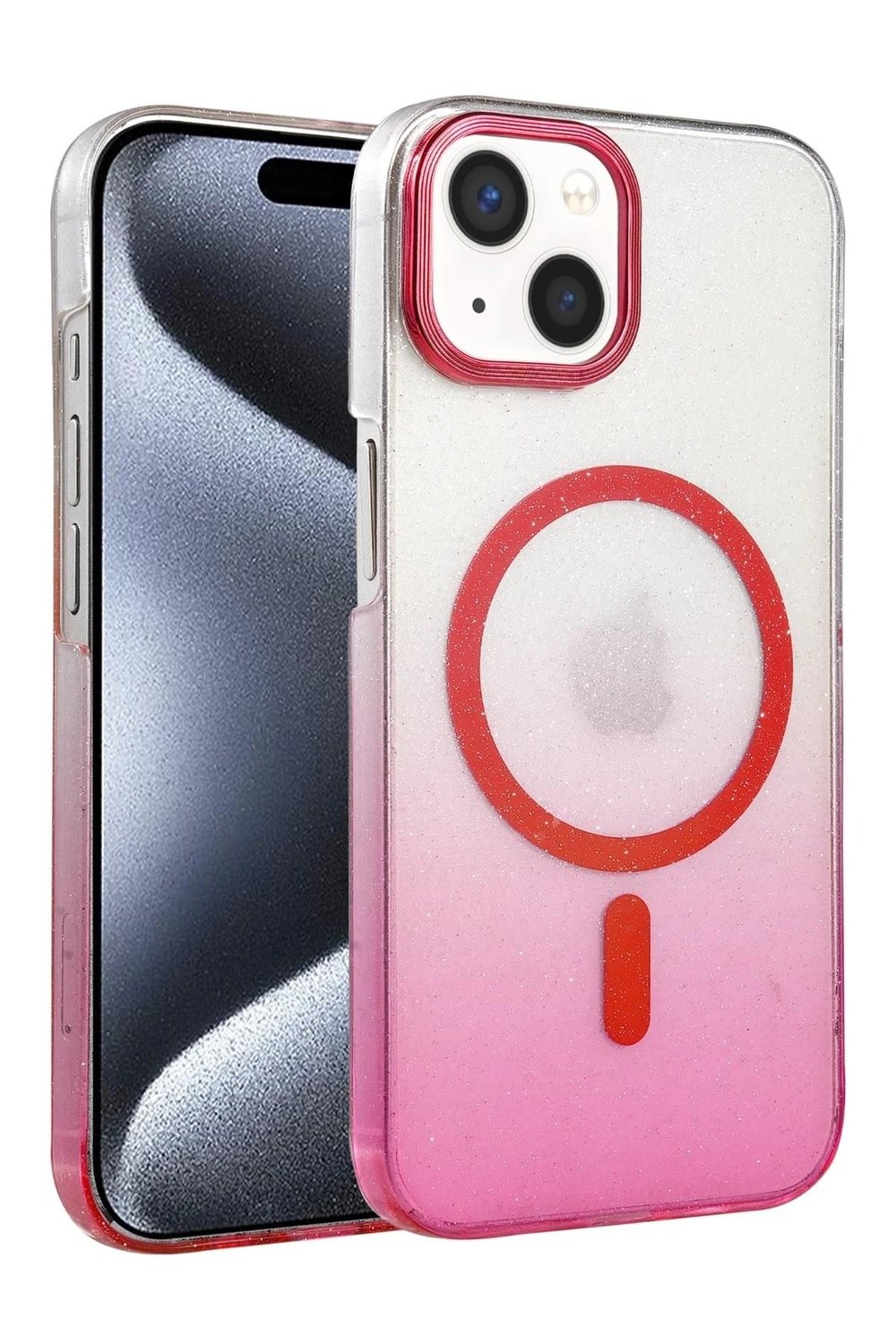 Mey İthalat®   iPhone 14 Glossy Magsafe Kapak - Pembe