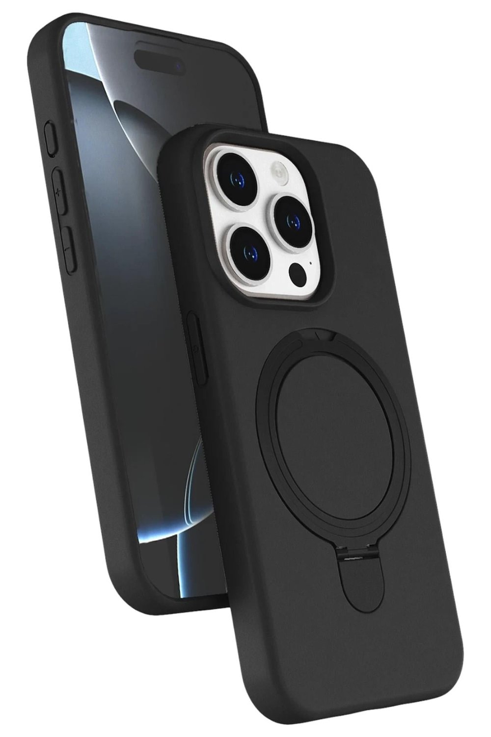 Mey İthalat®   iPhone 14 Pro Max Regal Magsafe Standlı Kapak - Siyah