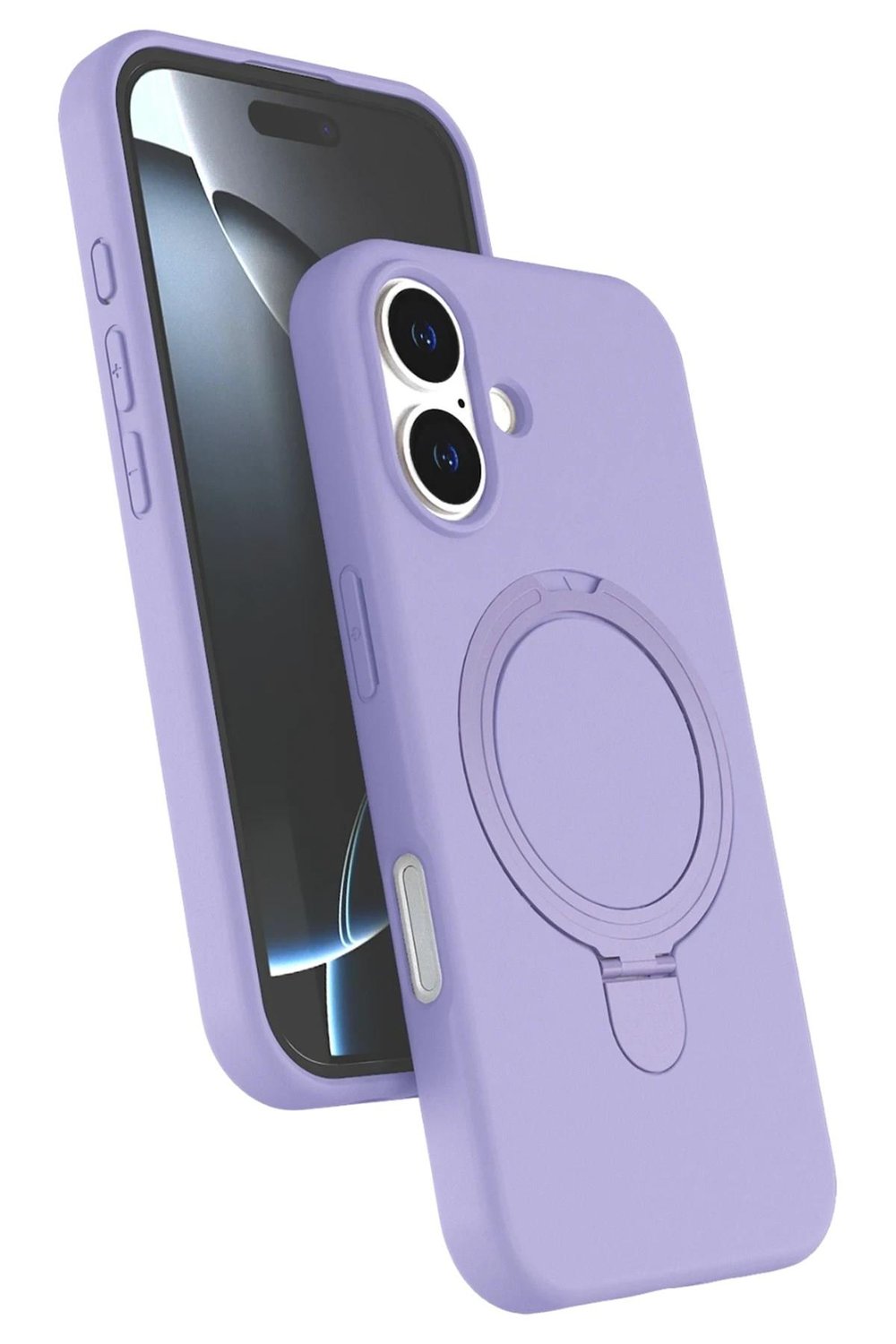 Mey İthalat®   iPhone 16 Plus Regal Magsafe Standlı Kapak - Lila