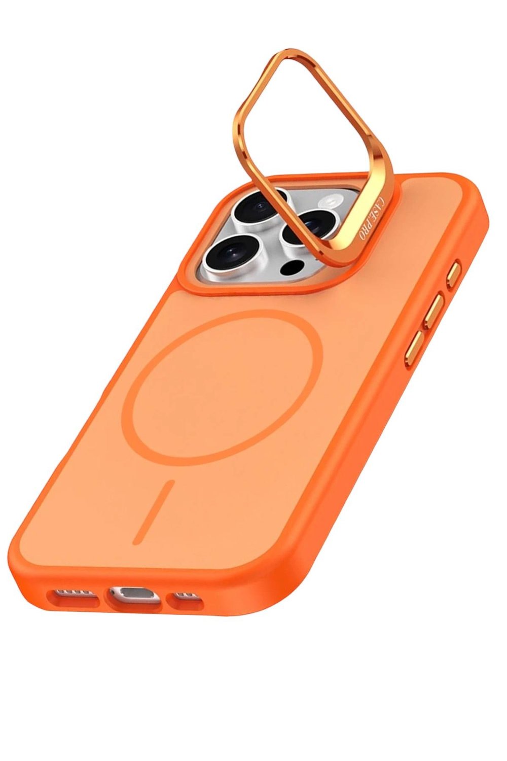 Mey İthalat®   iPhone 16 Pro Max Flexa Magsafe Kapak - Turuncu