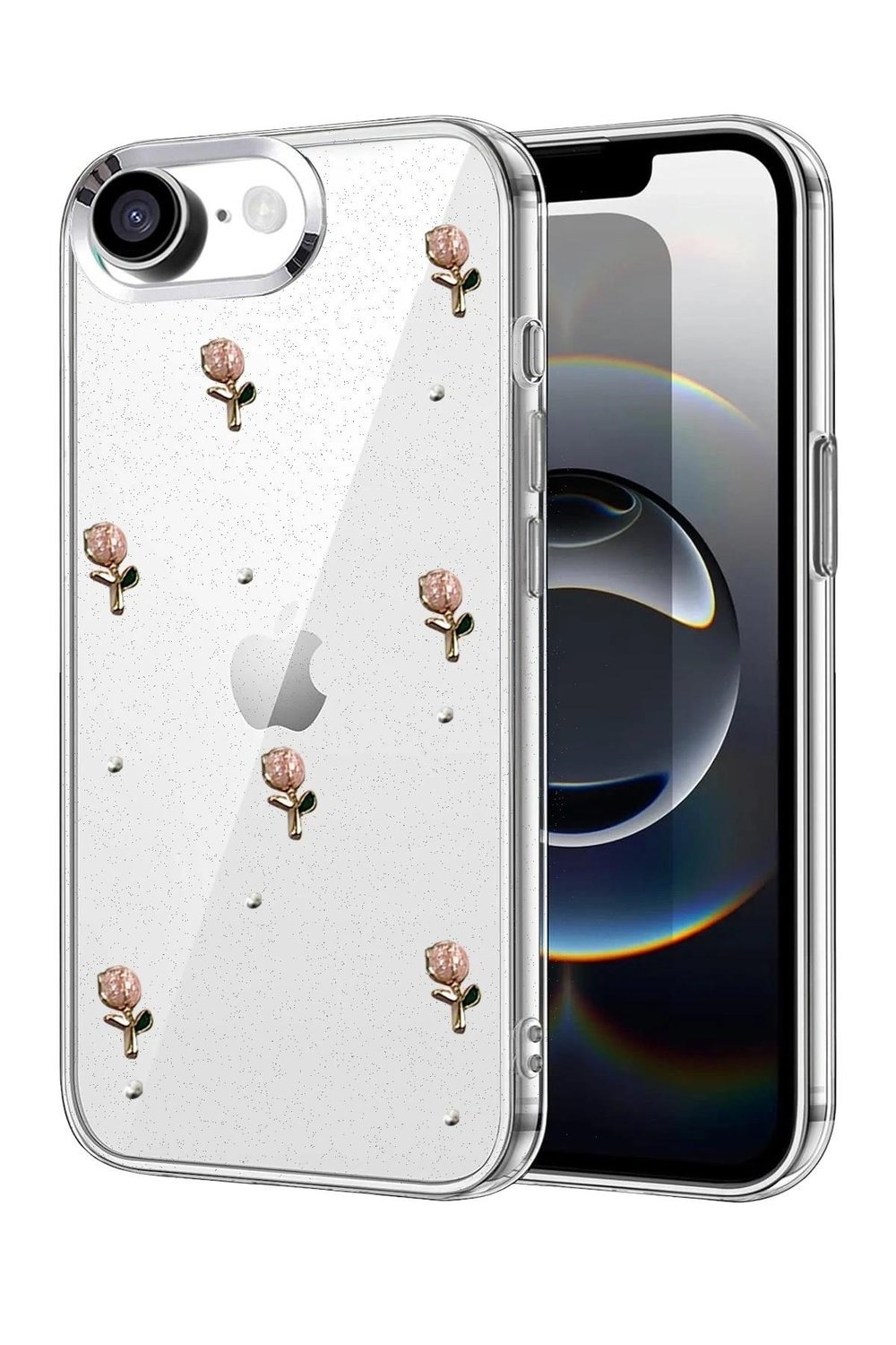 Mey İthalat®   iPhone 16E Fiyonk Desenli Kapak - Desen 6