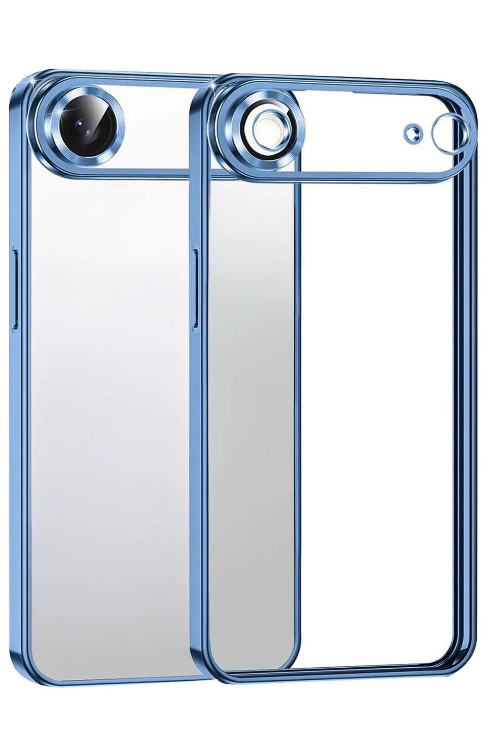 Mey İthalat®   iPhone 17 Air  Lensli Silikon - Açık Mavi