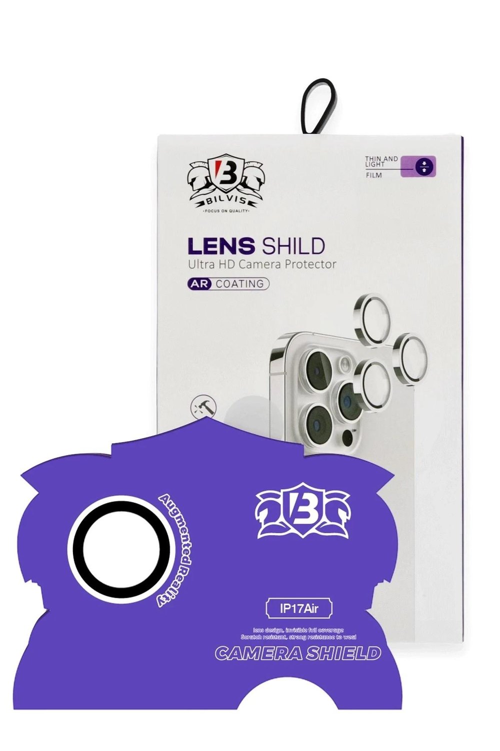 Mey İthalat®   iPhone 17 Air Bilvis Titan Kamera Lens - Gümüş