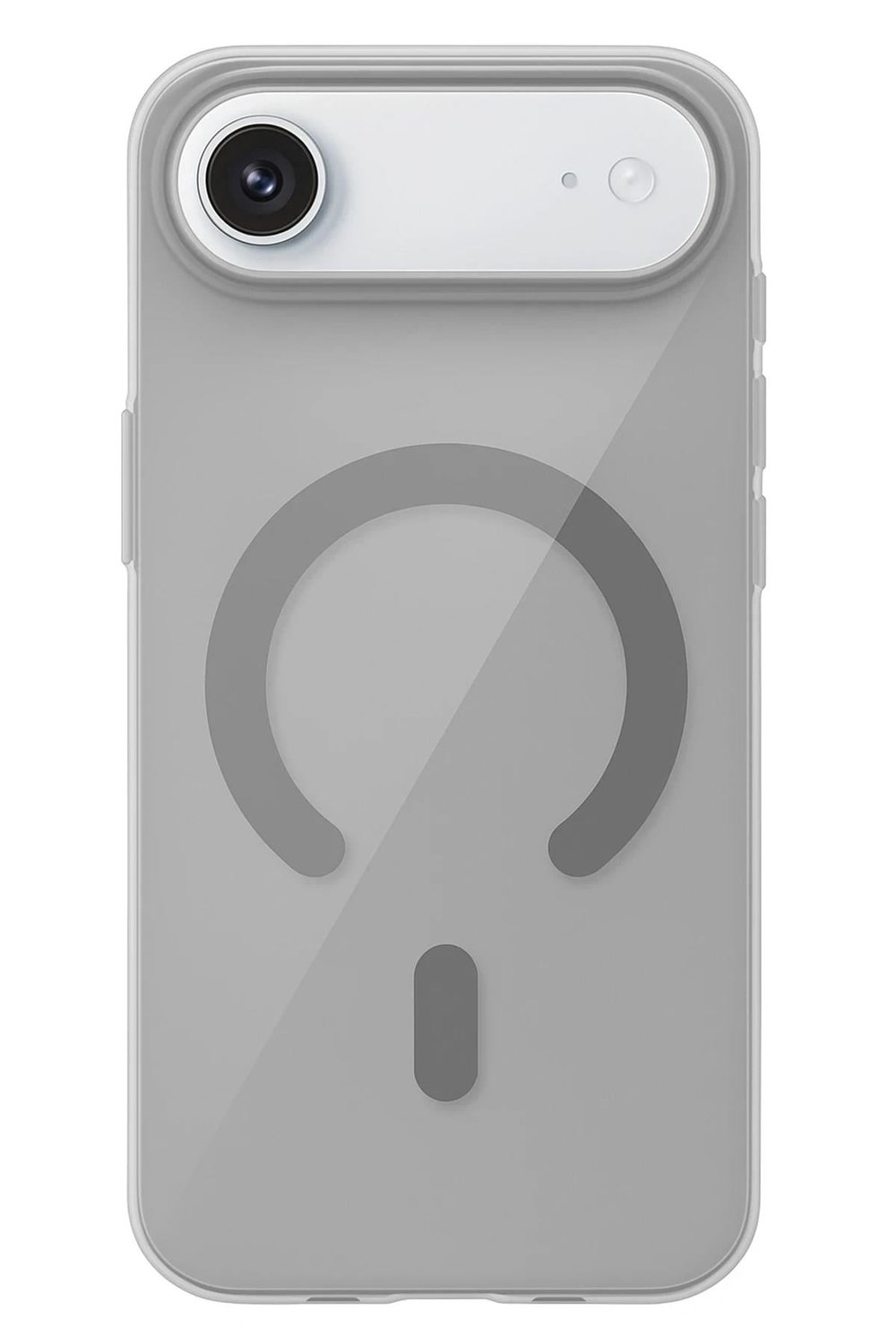 Mey İthalat®   iPhone 17 Air PC Blank Magsafe Kapak - Natural Grey