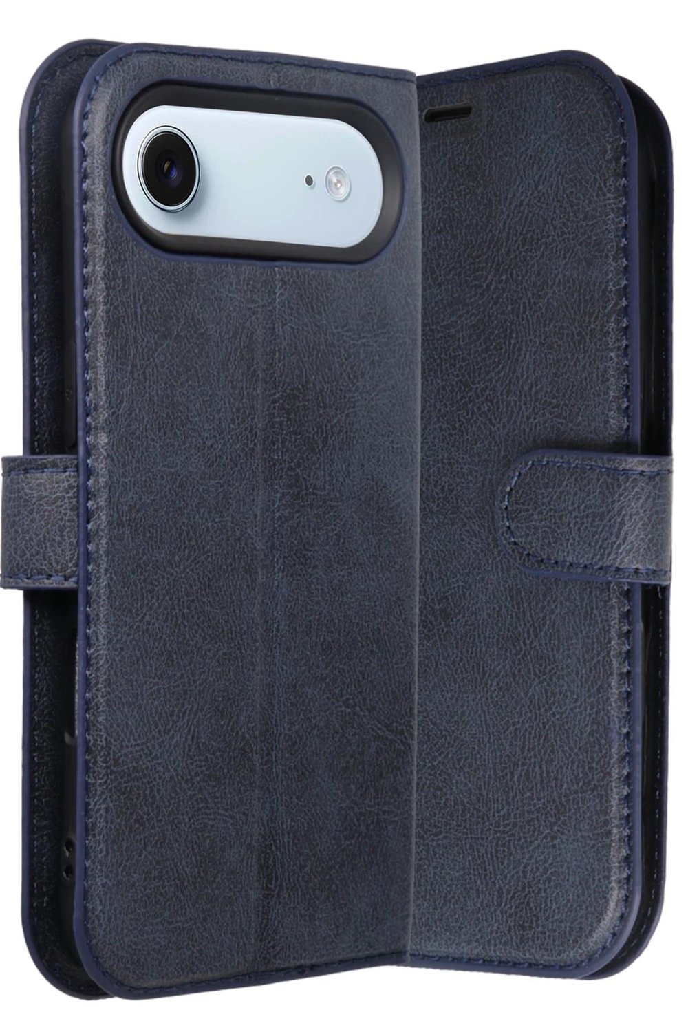 Mey İthalat®   iPhone 17 Air Trend S Plus Kapaklı Kılıf - Lacivert