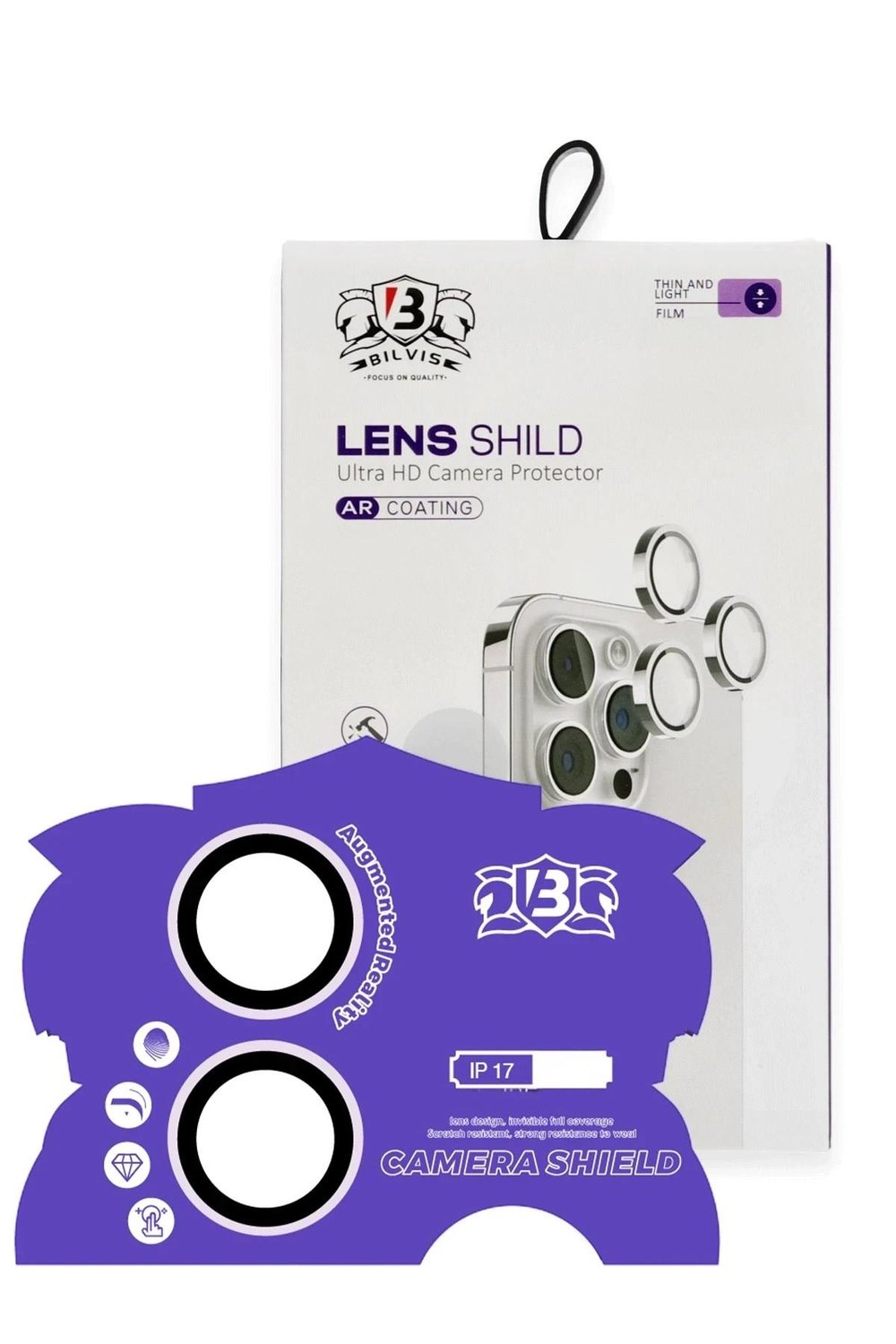 Mey İthalat®   iPhone 17 Bilvis Titan Kamera Lens - Lila