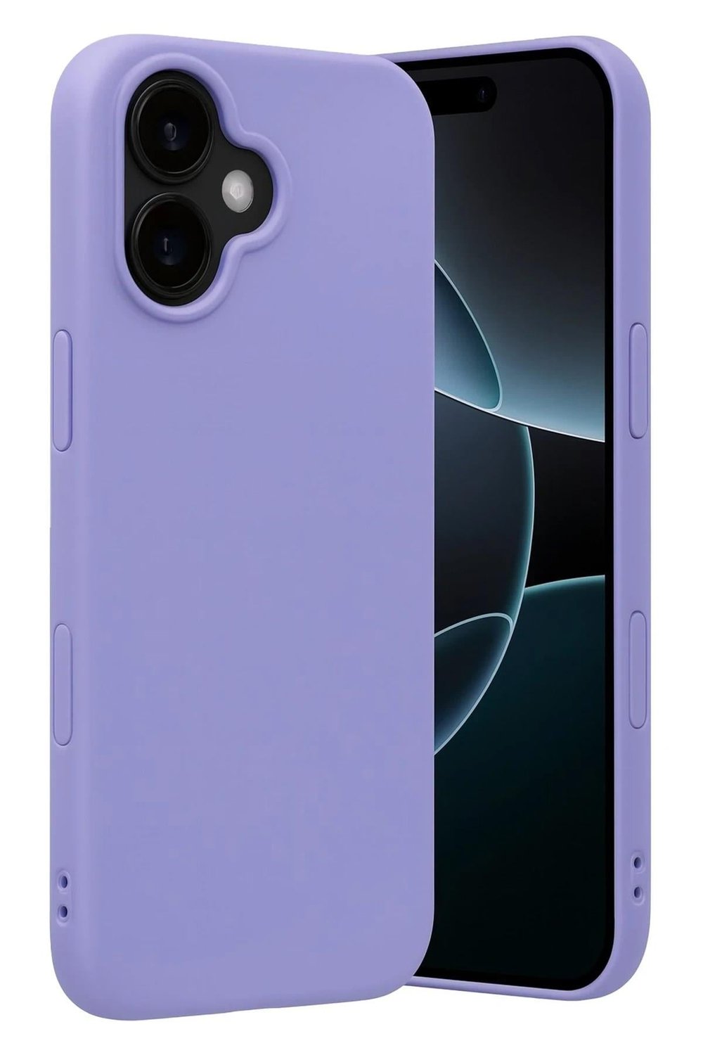 Mey İthalat®   iPhone 17 Nano içi Kadife Silikon - Lila