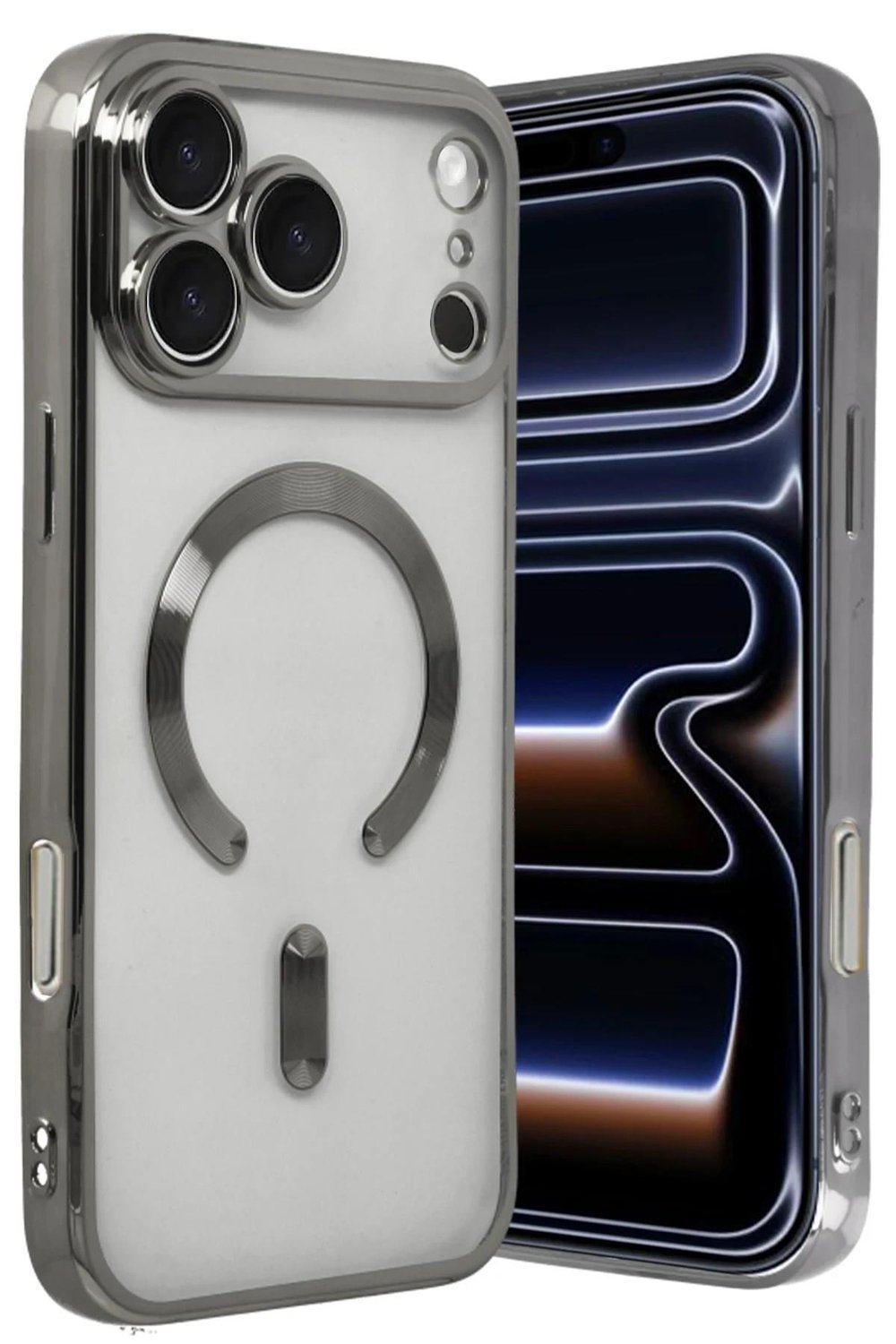 Mey İthalat®   iPhone 17 Pro Max Kross Magneticsafe Kapak - Titan Gri