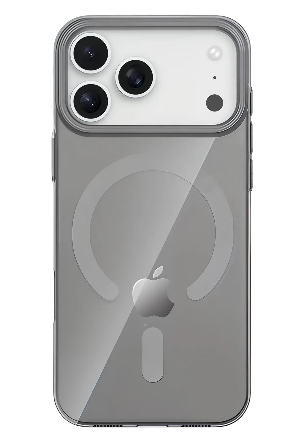 Mey İthalat®   iPhone 17 Pro Max PC Blank Magsafe Kapak - Natural Grey