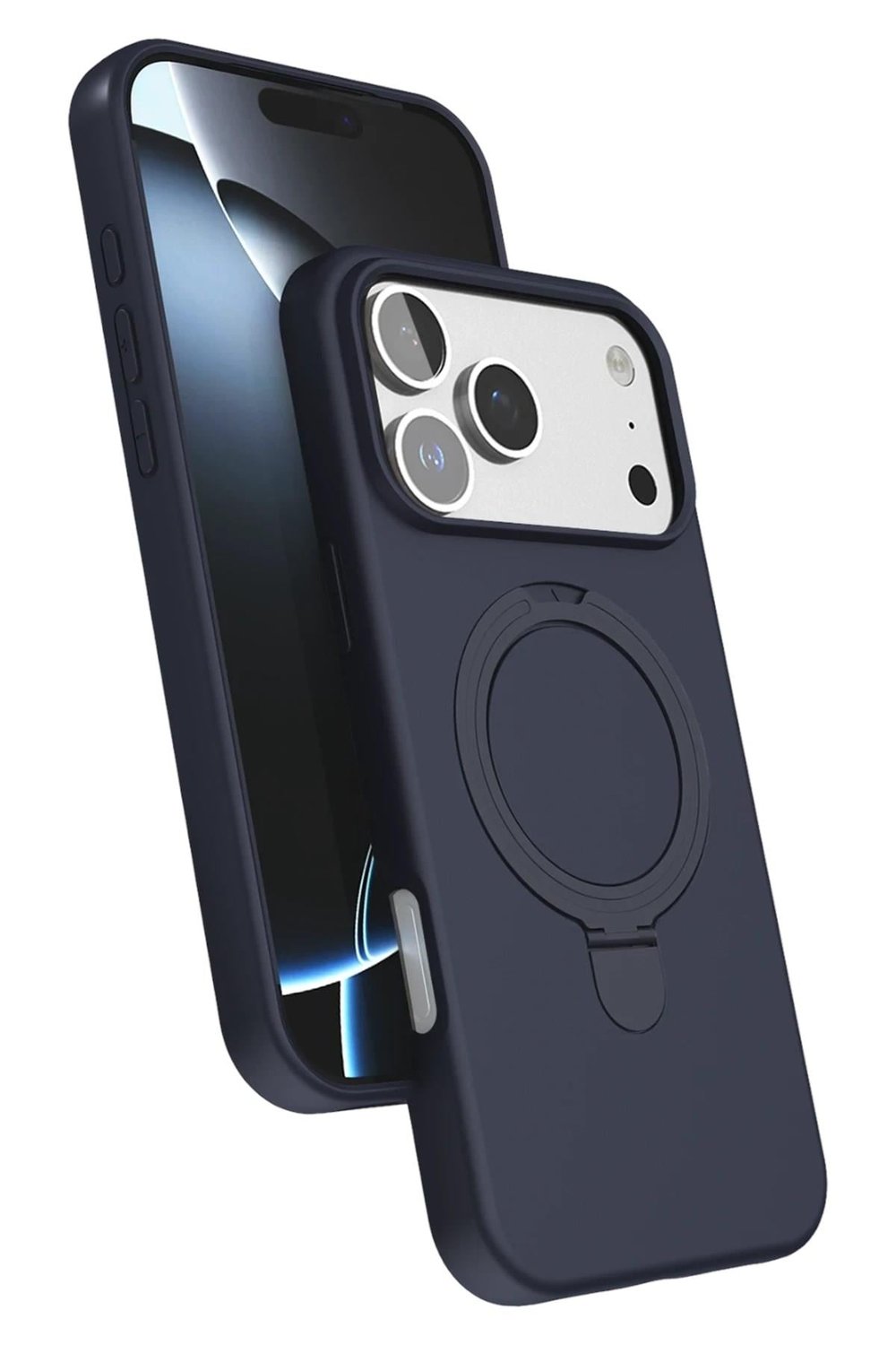 Mey İthalat®   iPhone 17 Pro Max Regal Magsafe Standlı Kapak - Lacivert