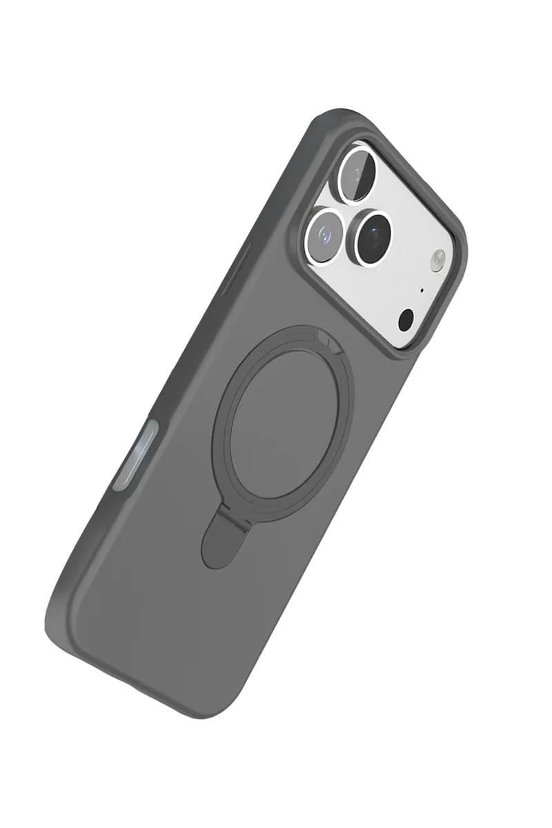 Mey İthalat®   iPhone 17 Pro Max Regal Magsafe Standlı Kapak - Titan Gri