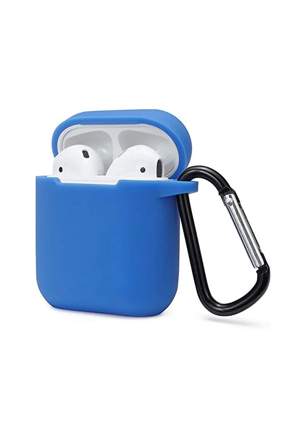 Mey İthalat®  Airpods 2 (2.nesil) Sert Silikon Kılıf - Mavi