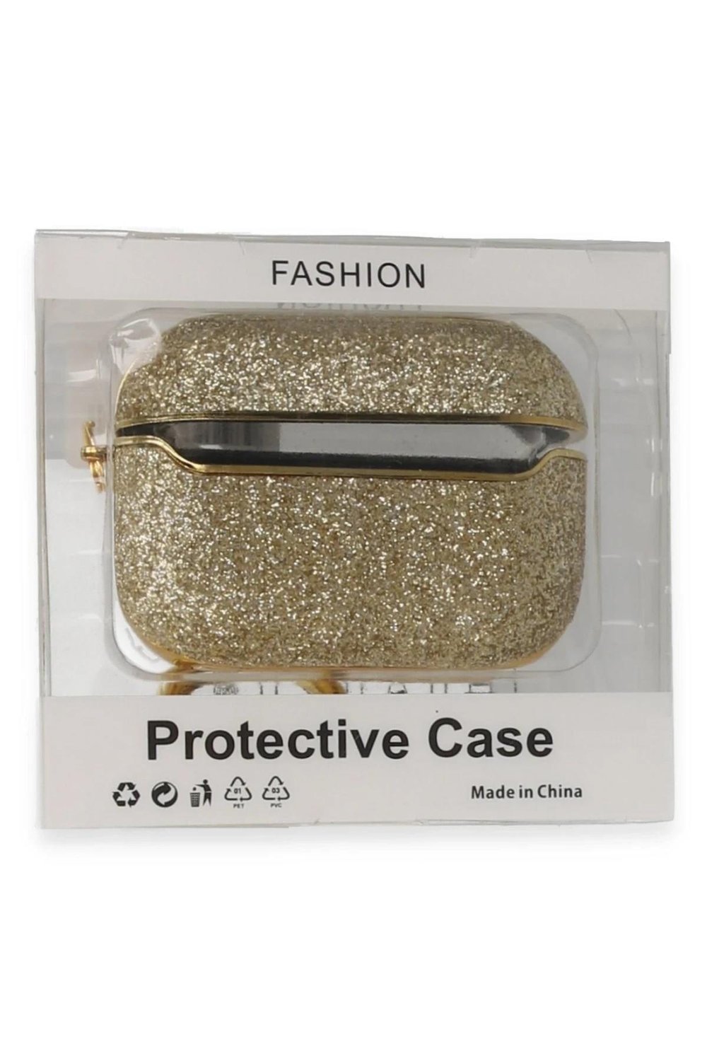 Mey İthalat®  Airpods 3 (3.nesil) Spell Simli Kılıf - Gold