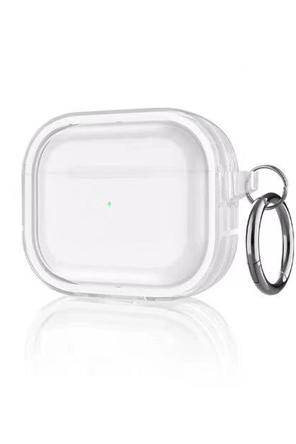 Mey İthalat®  Airpods Pro 2 (2.nesil) Shiny Şeffaf Kılıf - Beyaz