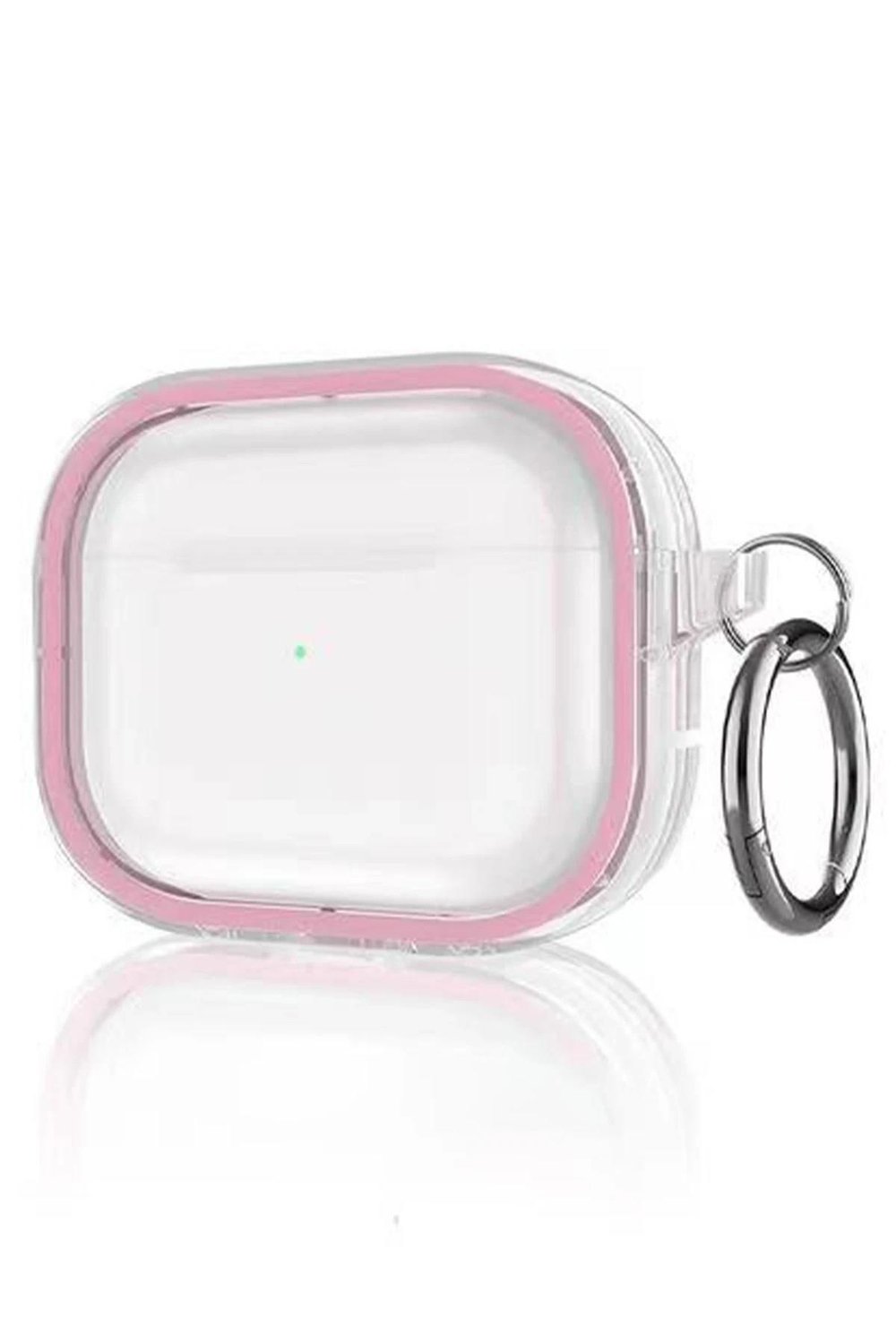Mey İthalat®  Airpods Pro 2 (2.nesil) Shiny Şeffaf Kılıf - Pembe