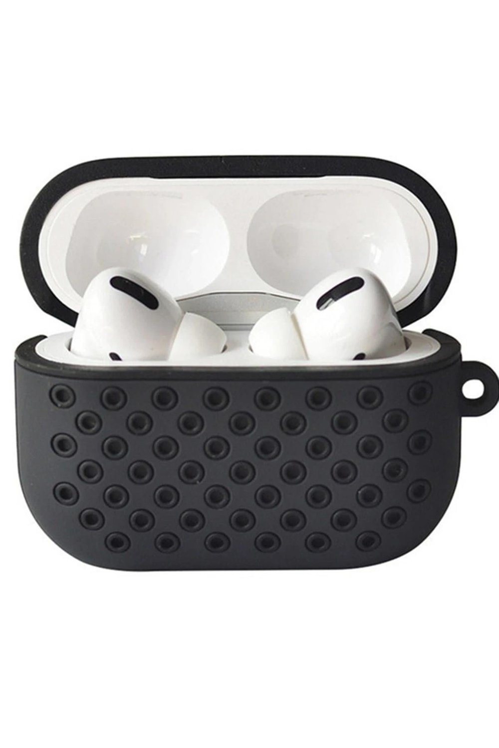 Mey İthalat®  Airpods Pro 2 (2.nesil) Spor Delikli Kılıf - Siyah-Siyah