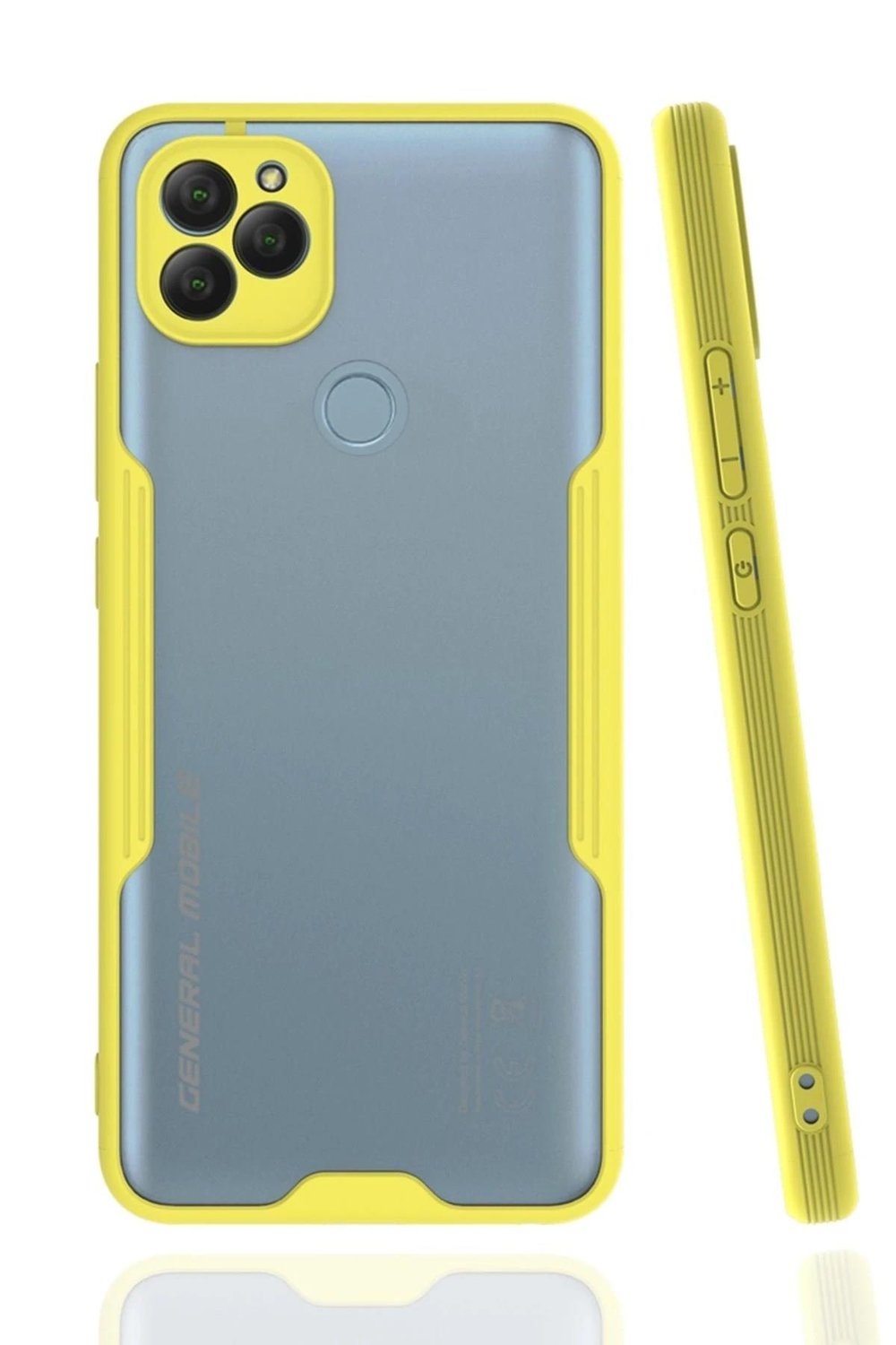 Mey İthalat®  General Mobile GM 22 Kılıf Platin Silikon - Sarı