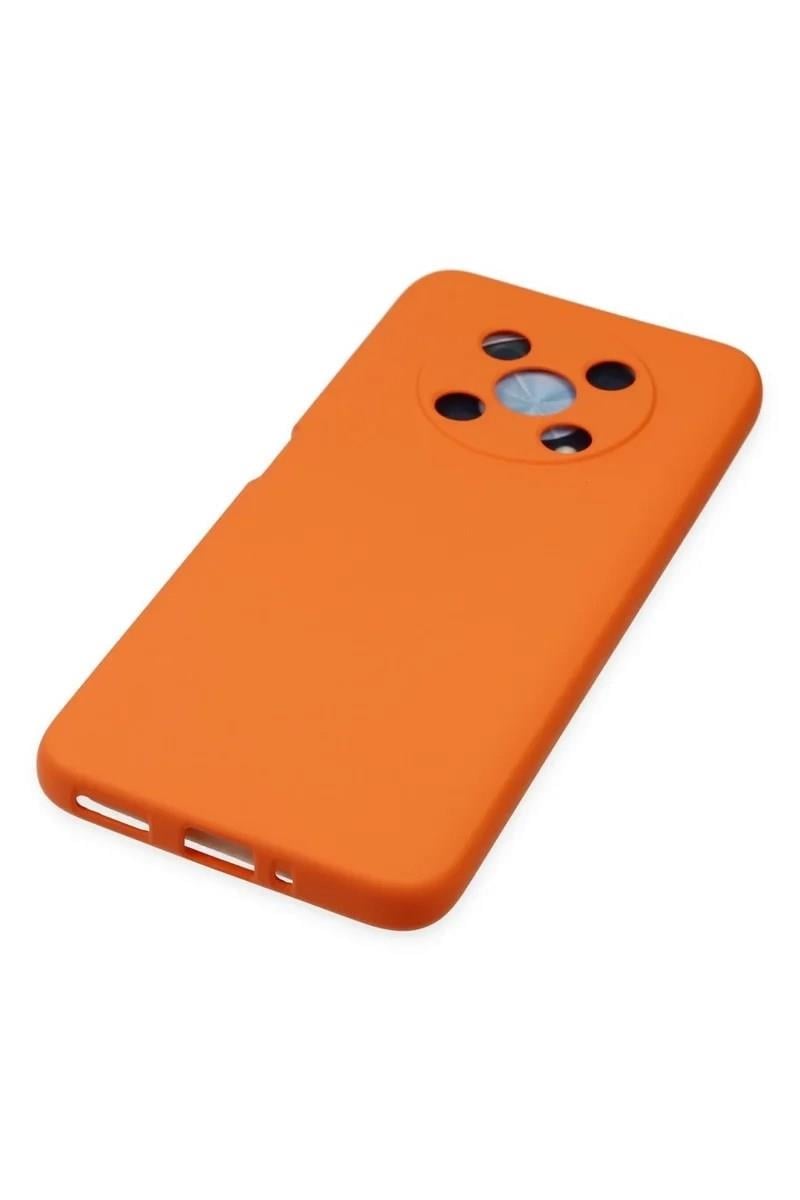 Mey İthalat®  Huawei Nova Y90 Kılıf Nano içi Kadife Silikon - Turuncu